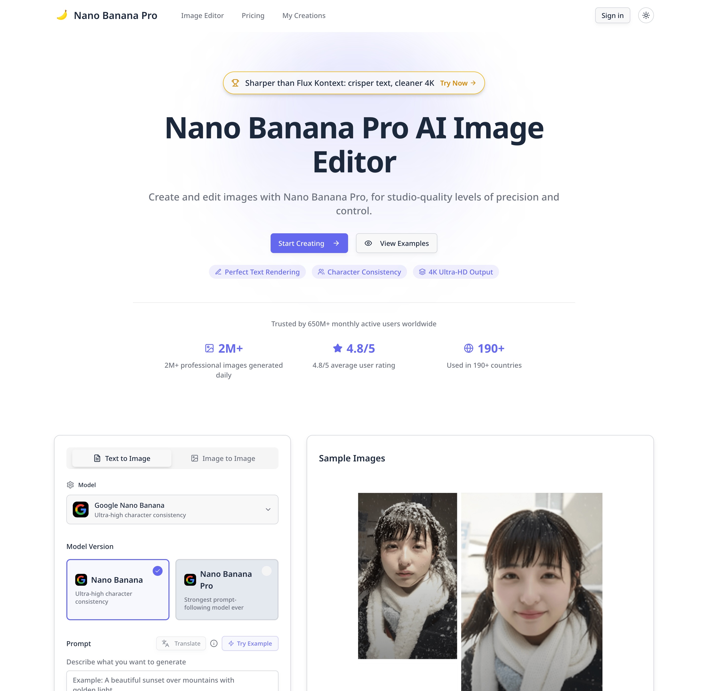 Nano Banana Pro AI Image Editor screenshot 1