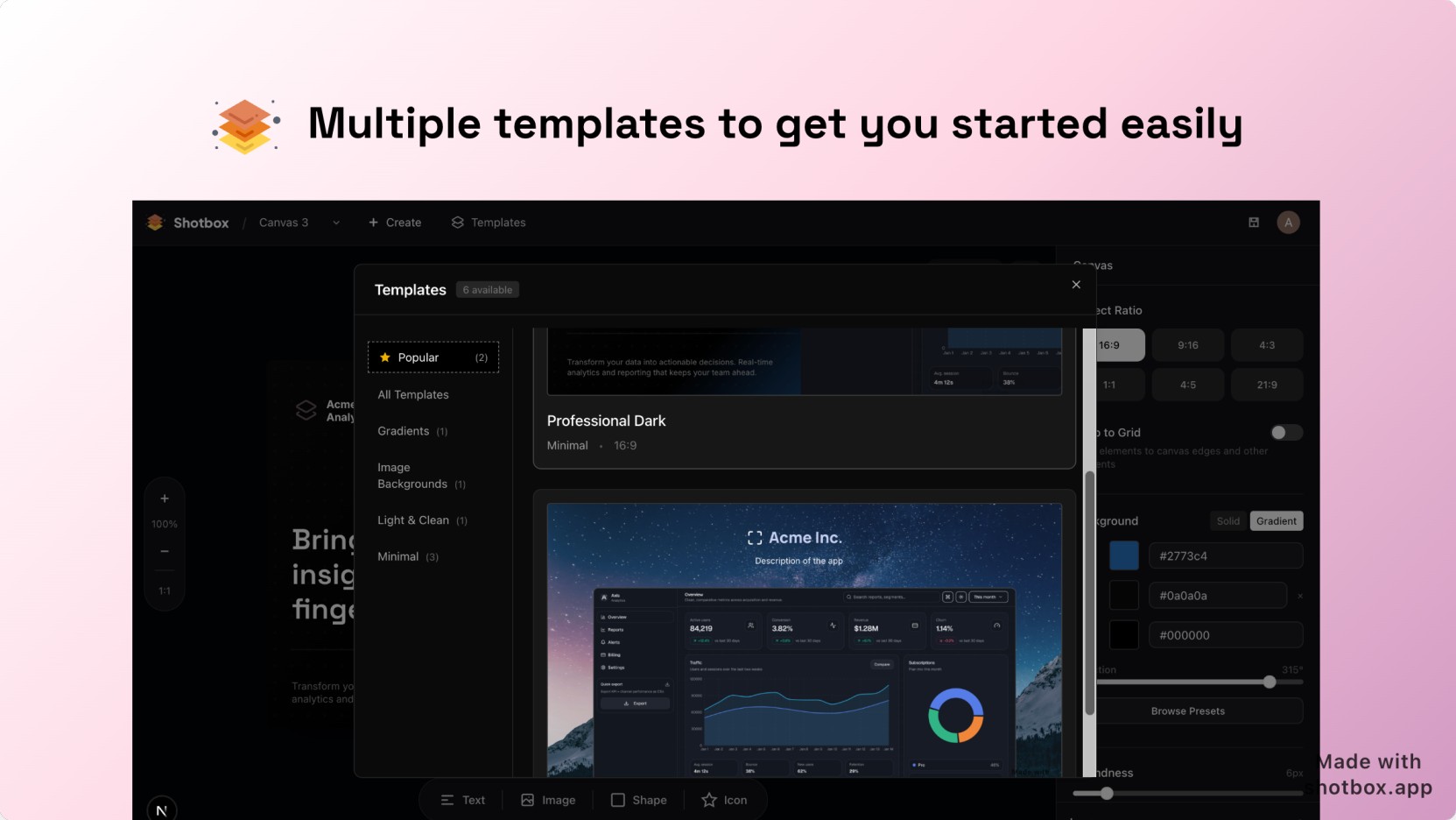 Shotbox.app screenshot 1