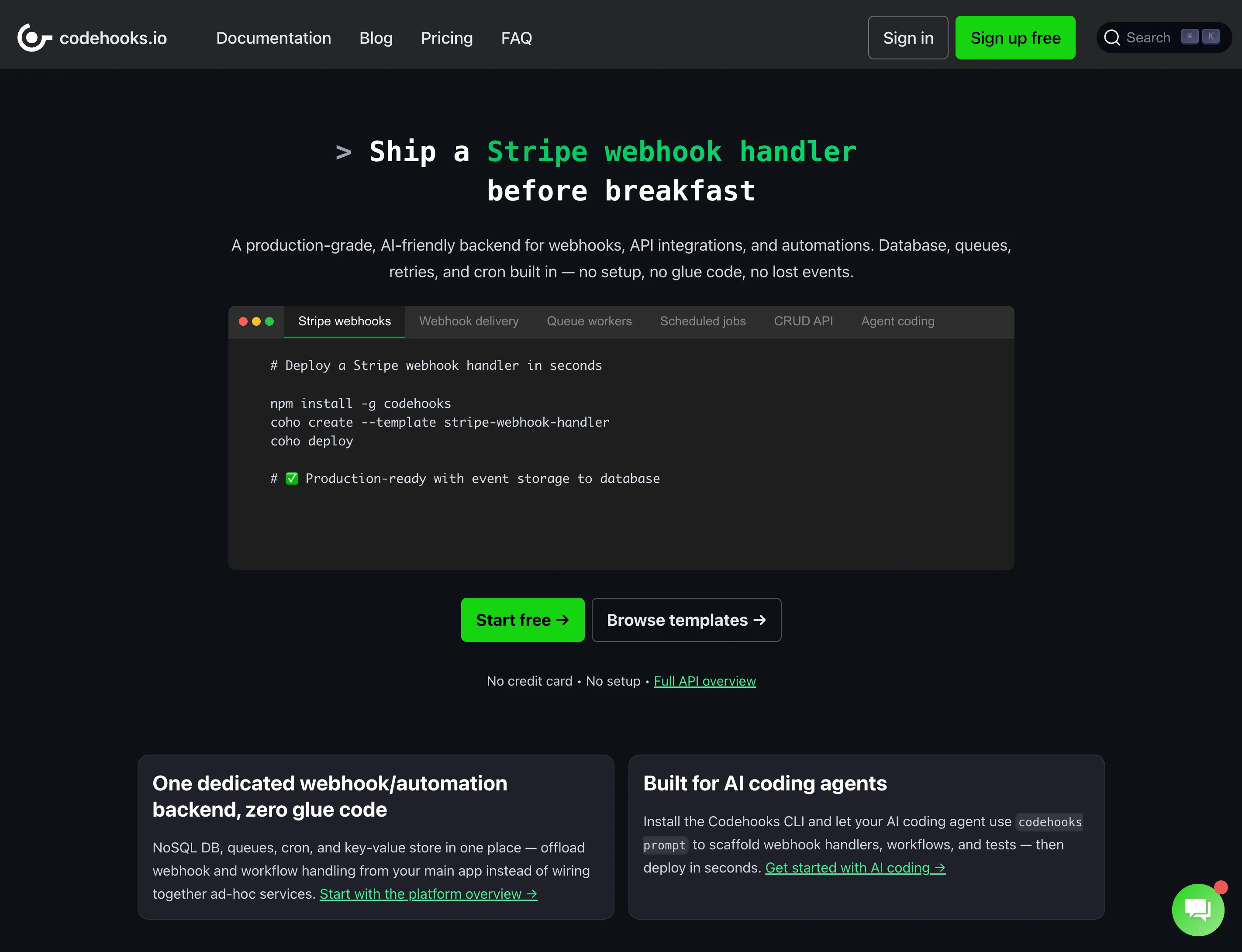 Codehooks screenshot 1