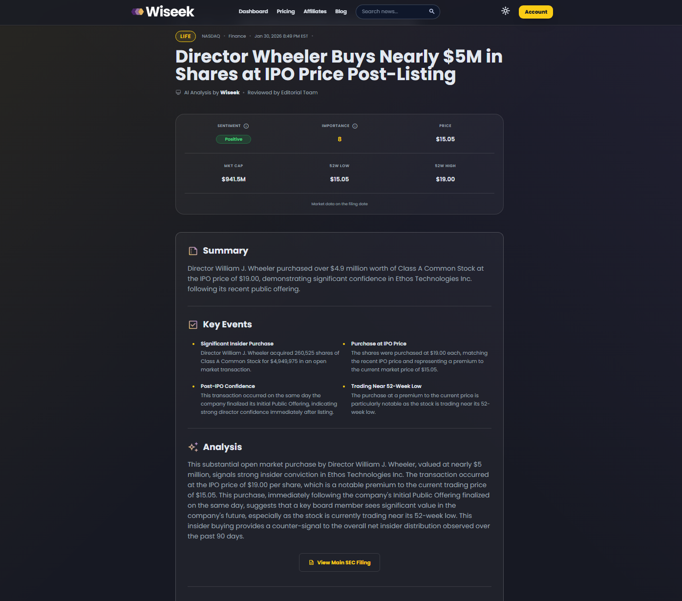 Wiseek screenshot 2