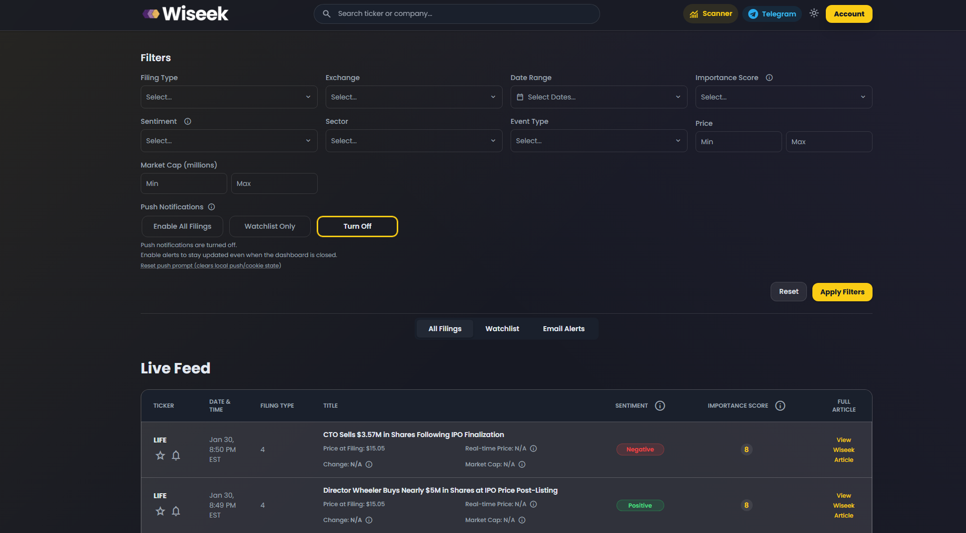 Wiseek screenshot 4