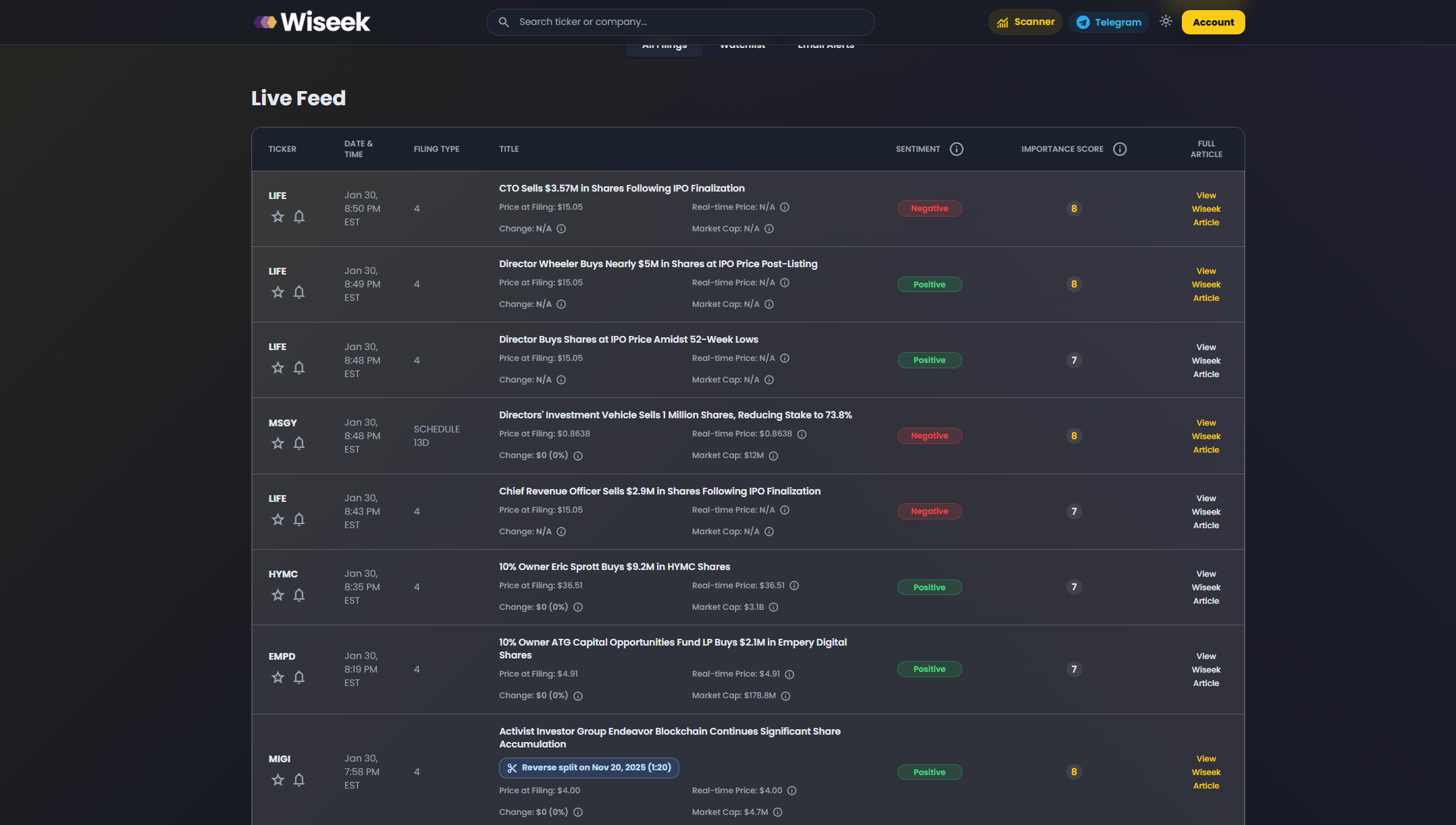 Wiseek screenshot 5