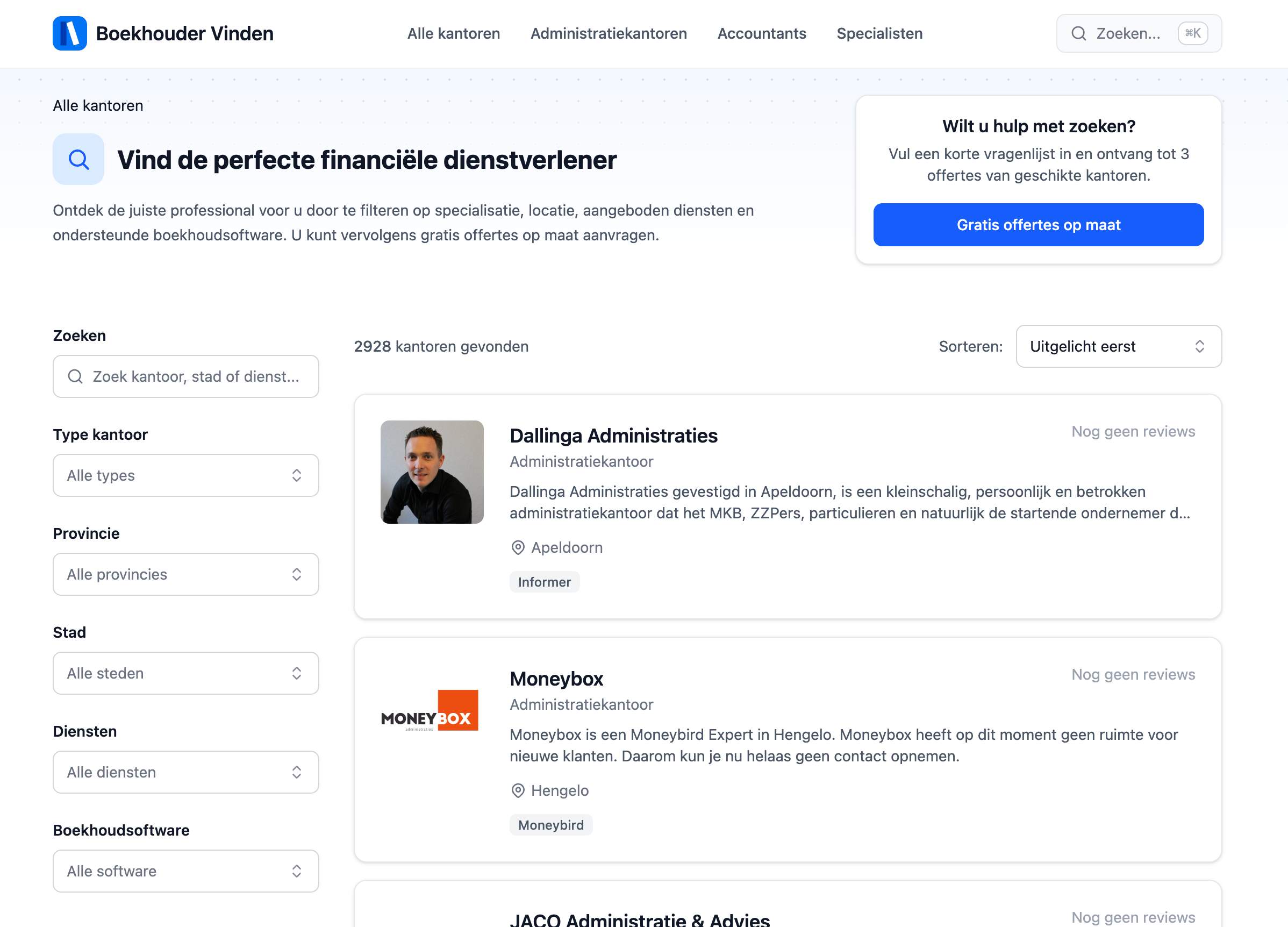 Boekhouder Vinden screenshot 1