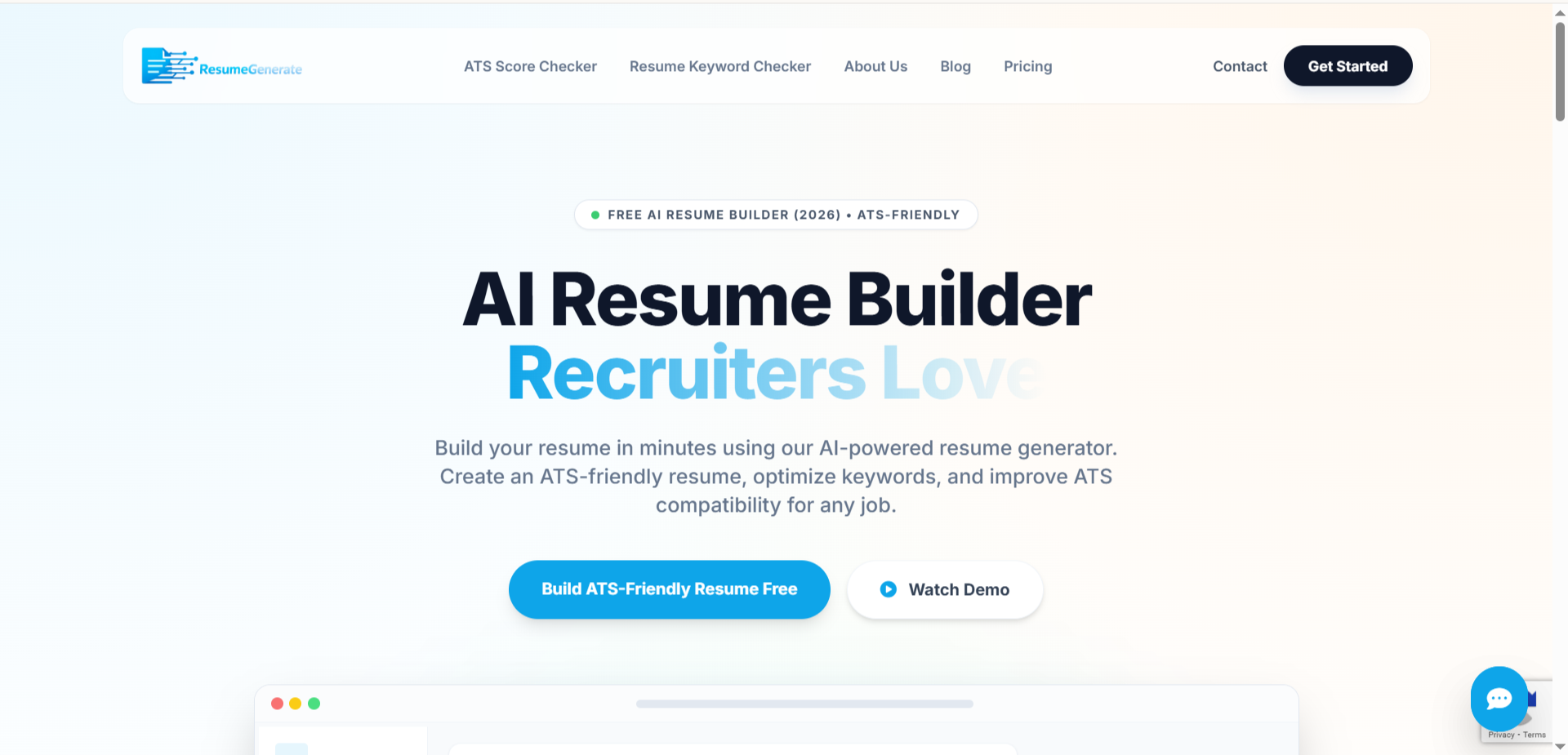 ResumeGenerate screenshot 1