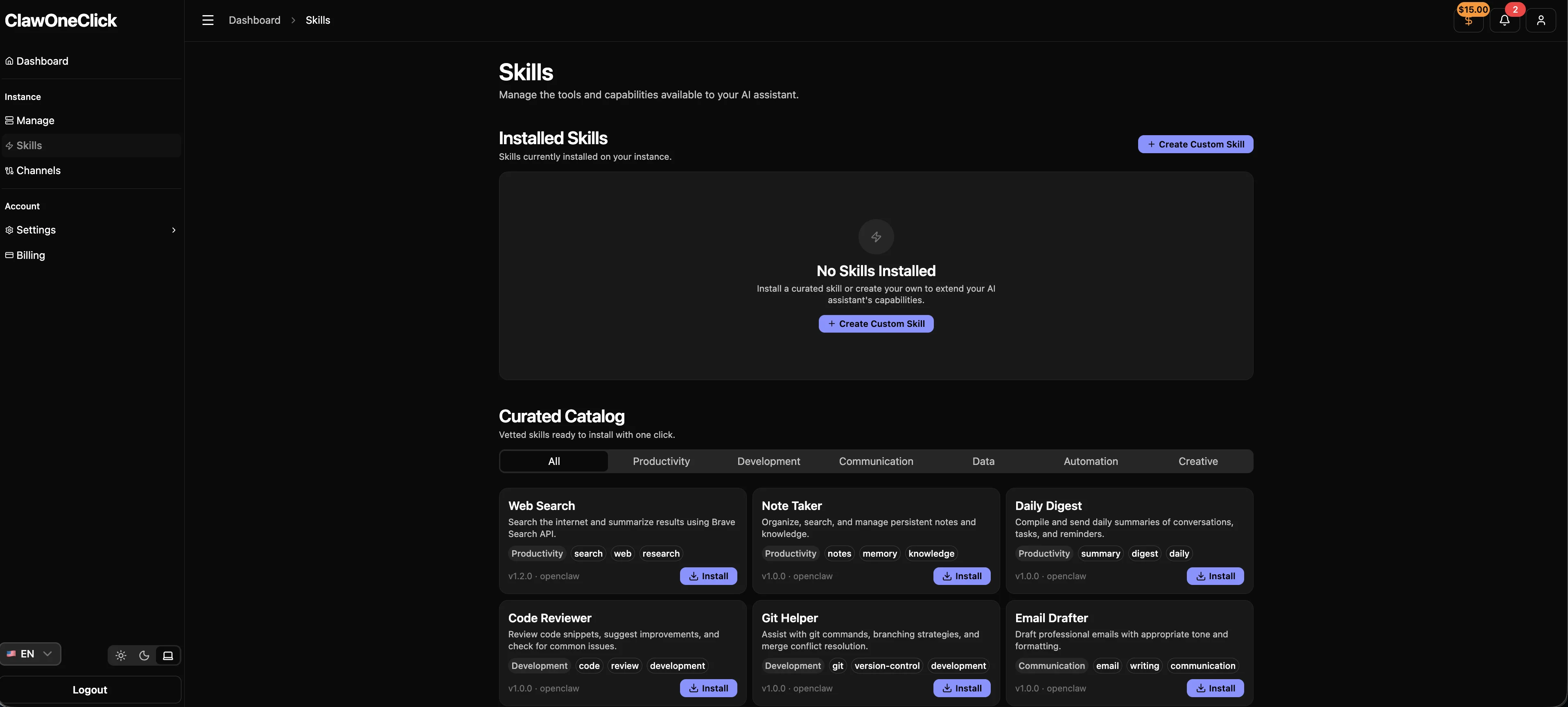 ClawOneClick screenshot 4