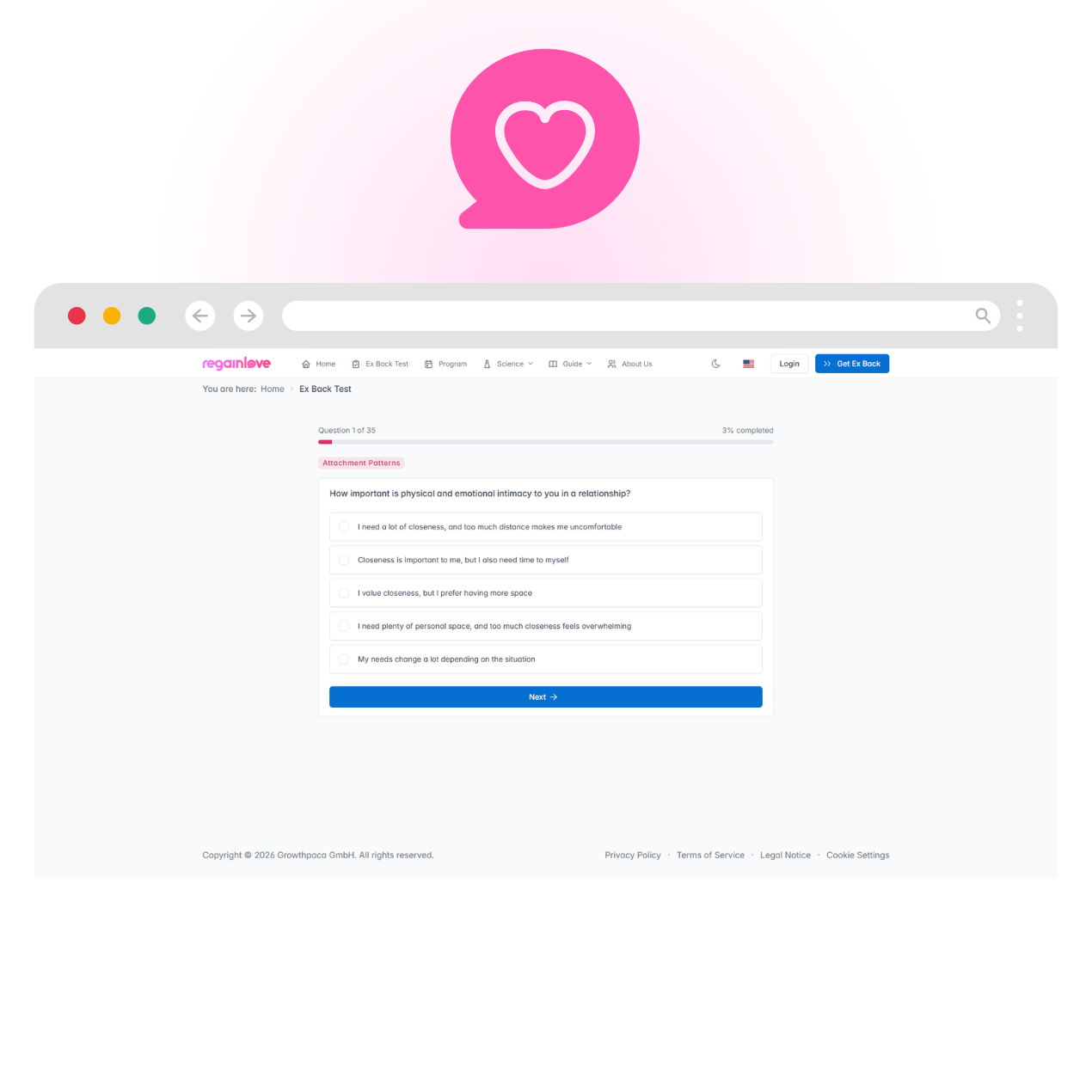 RegainLove screenshot 1