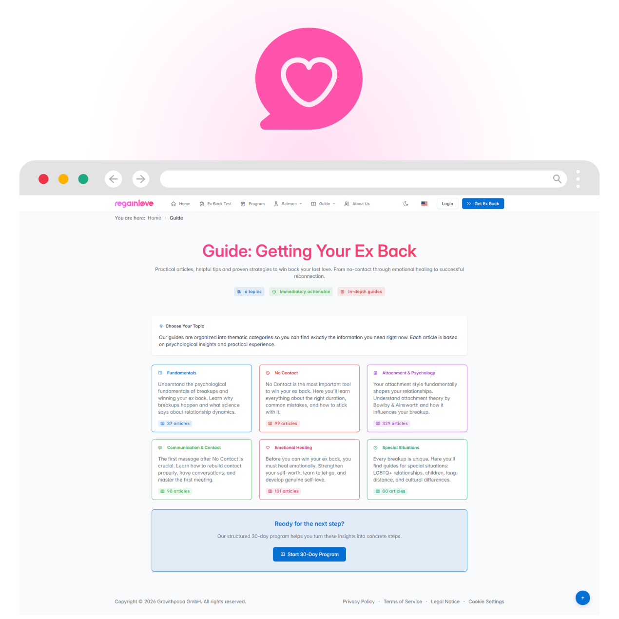 RegainLove screenshot 3