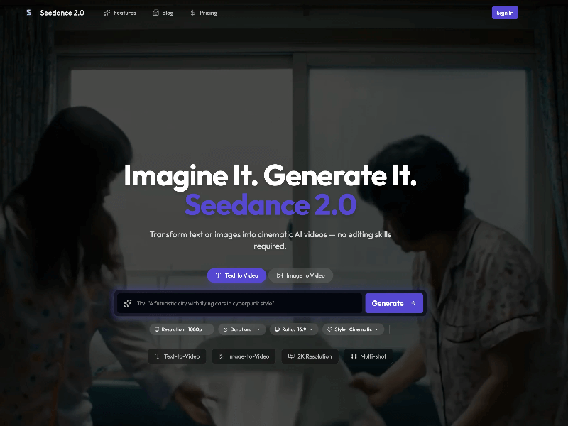 Seedance v2.0 pro screenshot 1