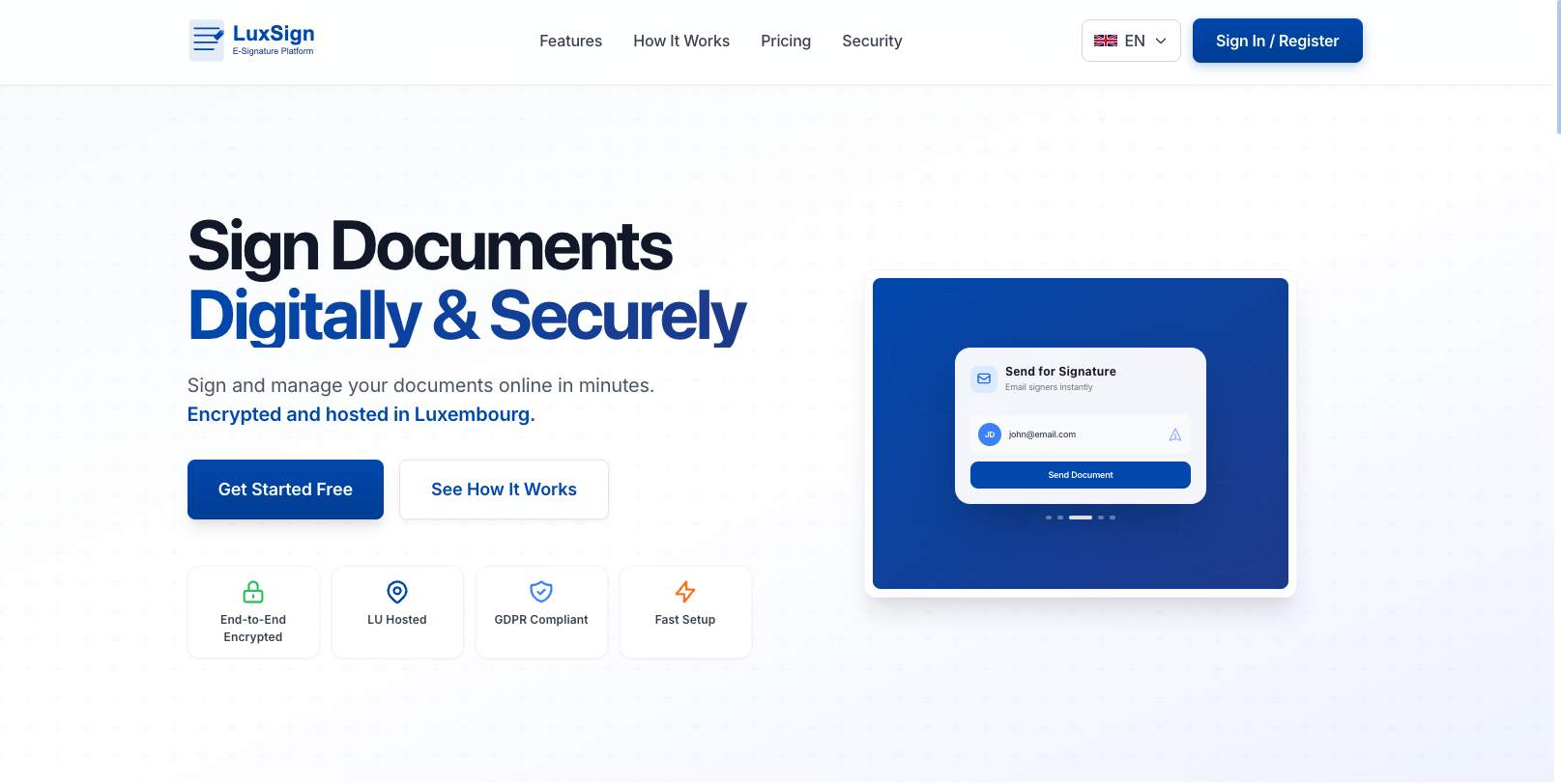 LuxSign screenshot 2