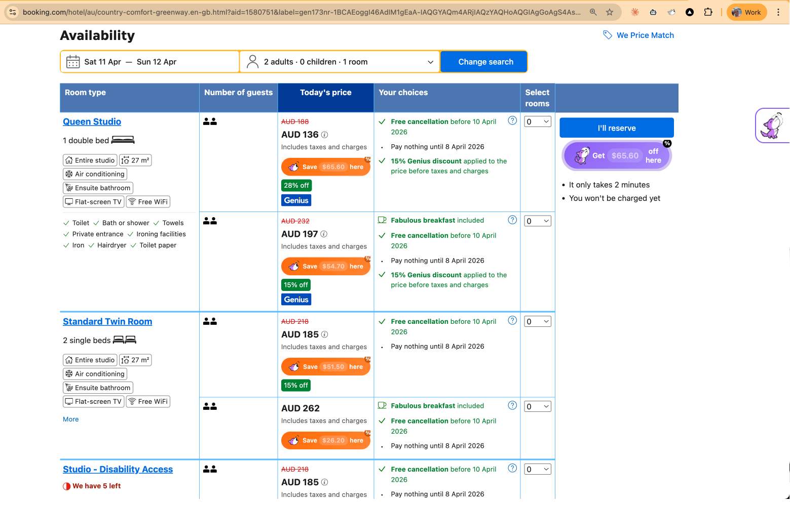 Booking Wolf screenshot 1