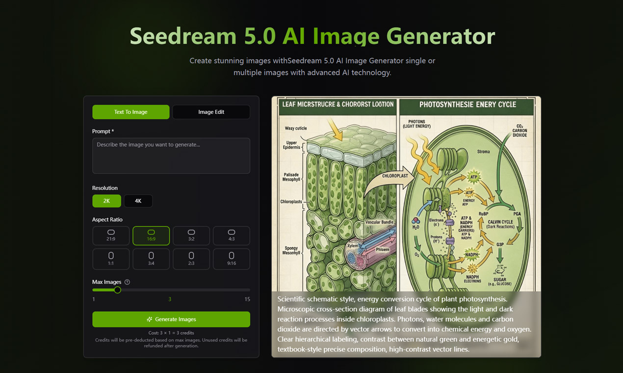 Seedream 5.0 AI Image Generator screenshot 1