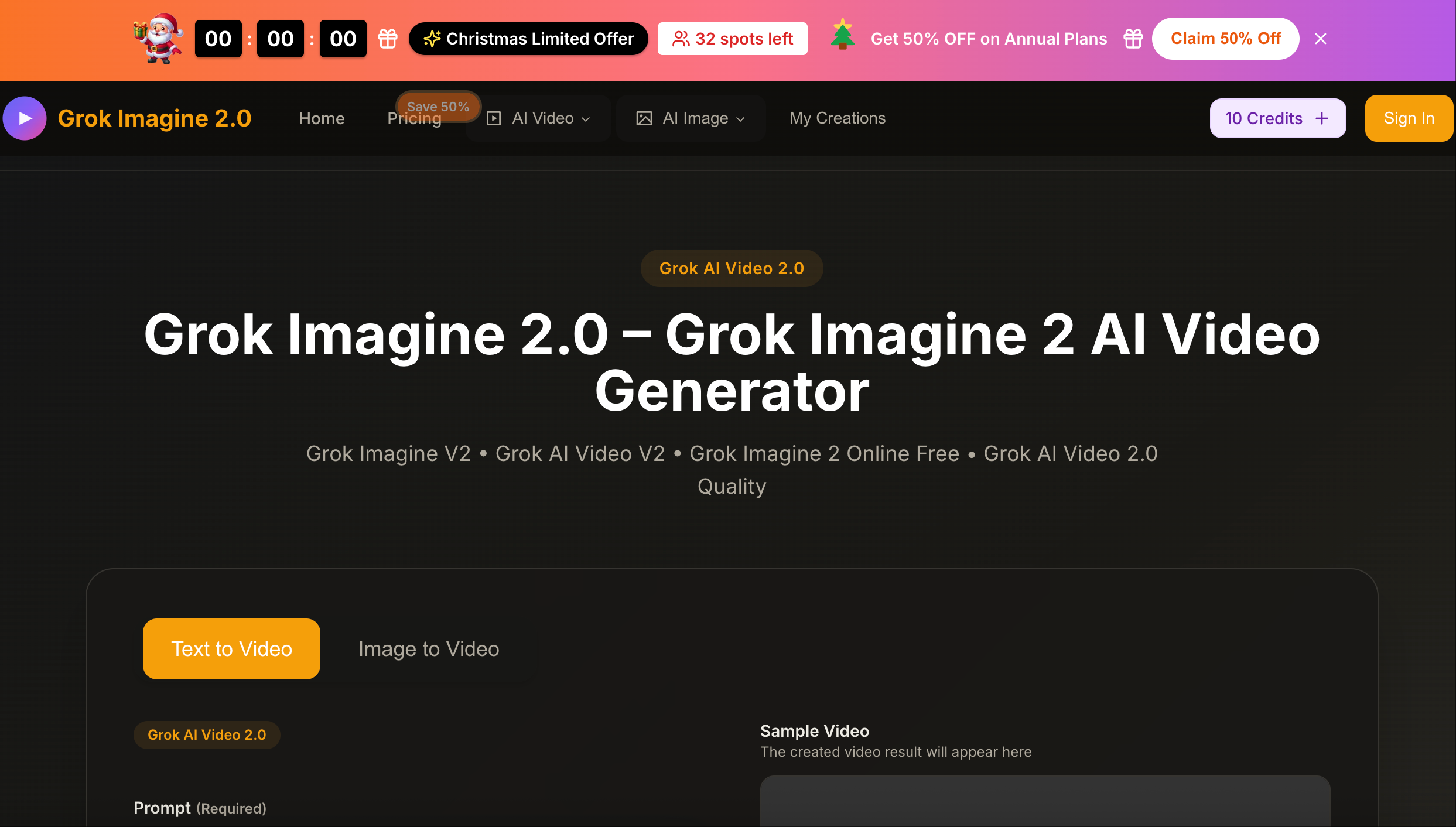 grok imagine 2.0 screenshot 1