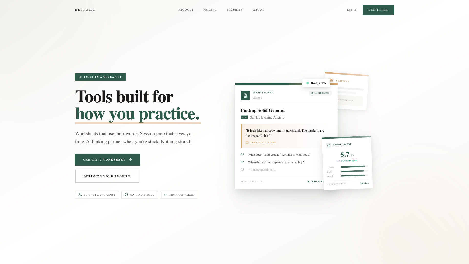 Reframe Practice screenshot 1