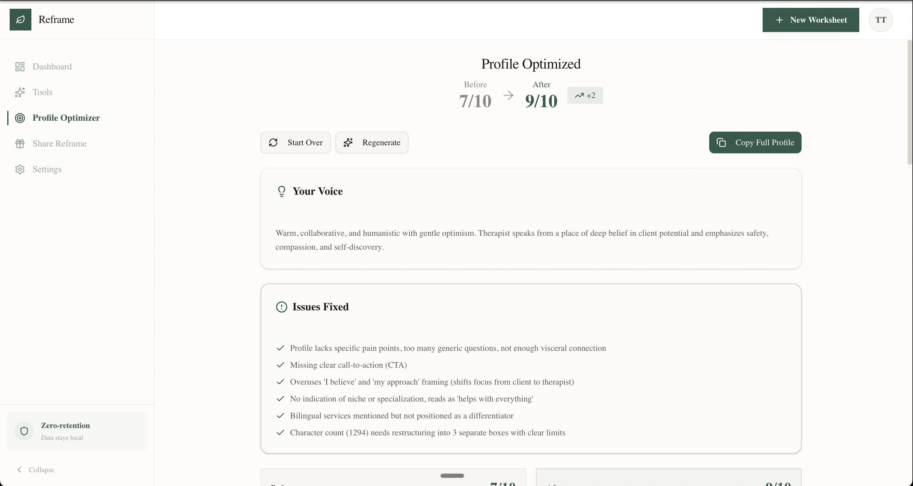 Reframe Practice screenshot 2