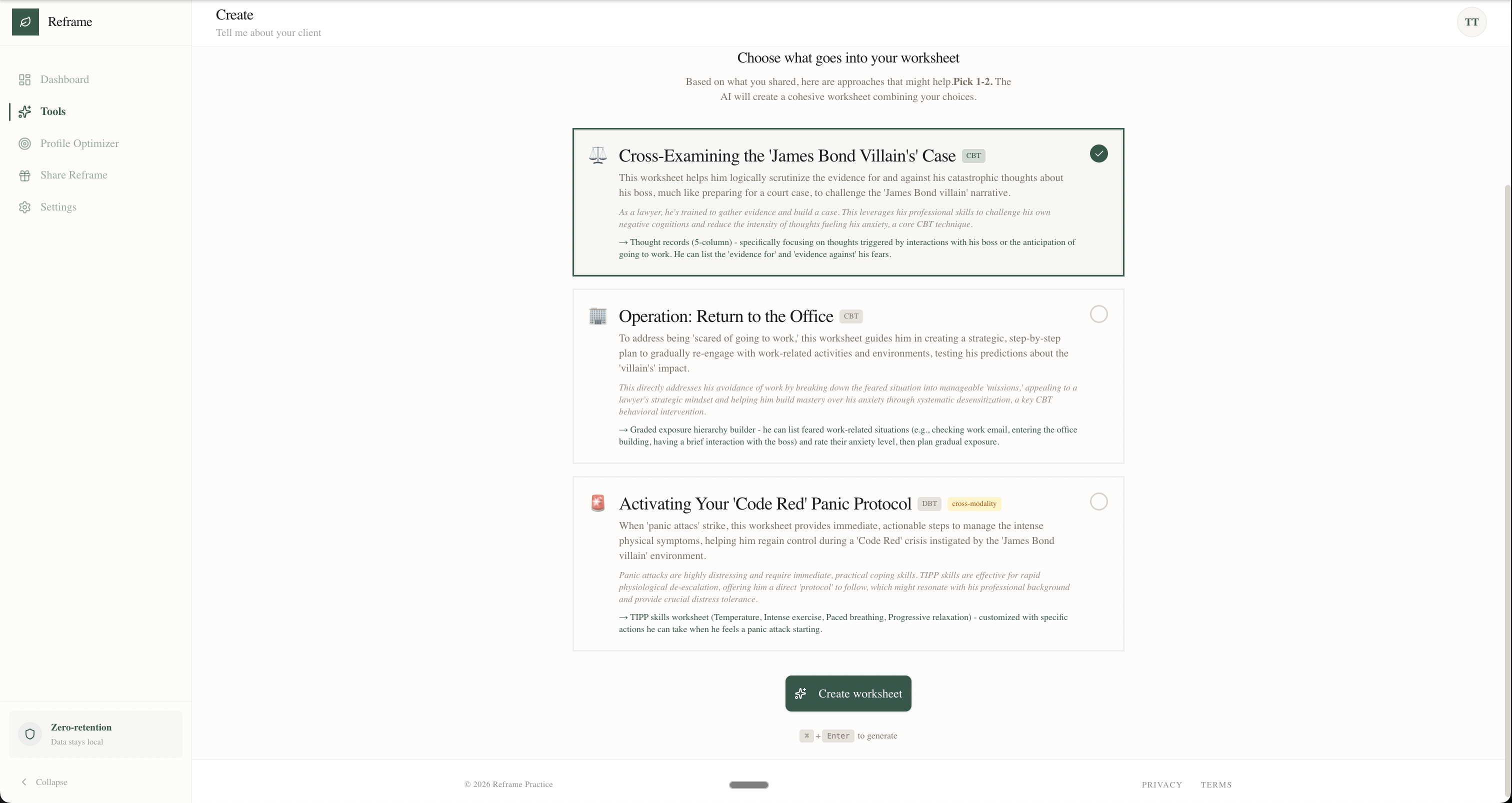 Reframe Practice screenshot 3