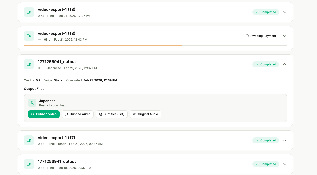 Dubvid screenshot 2