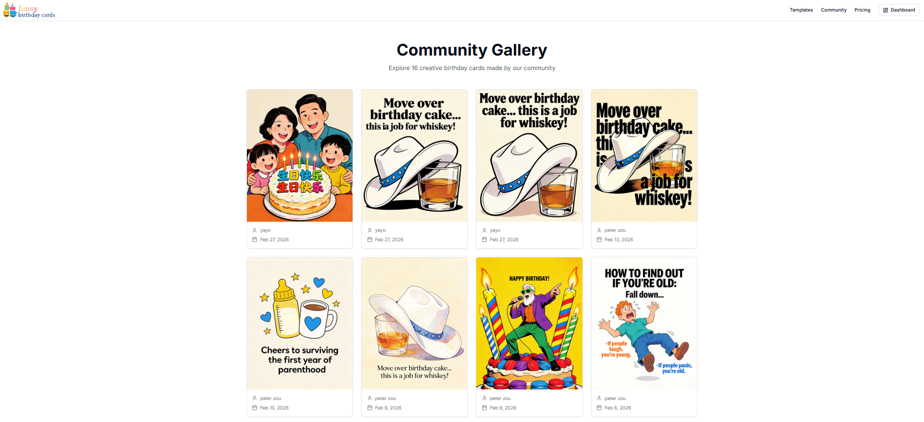 Funny Birthday Cards screenshot 1