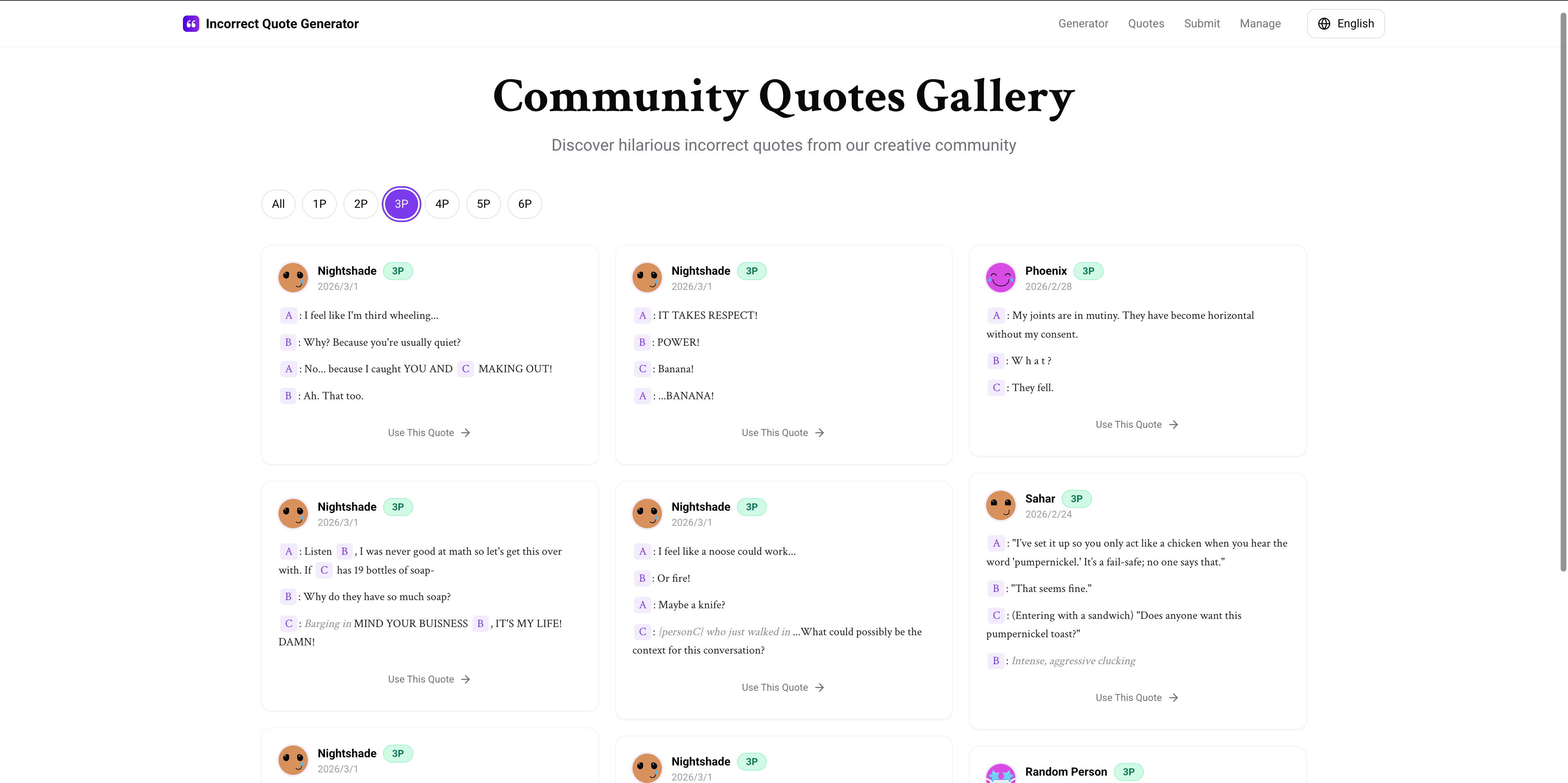 Incorrect Quote Generator screenshot 2