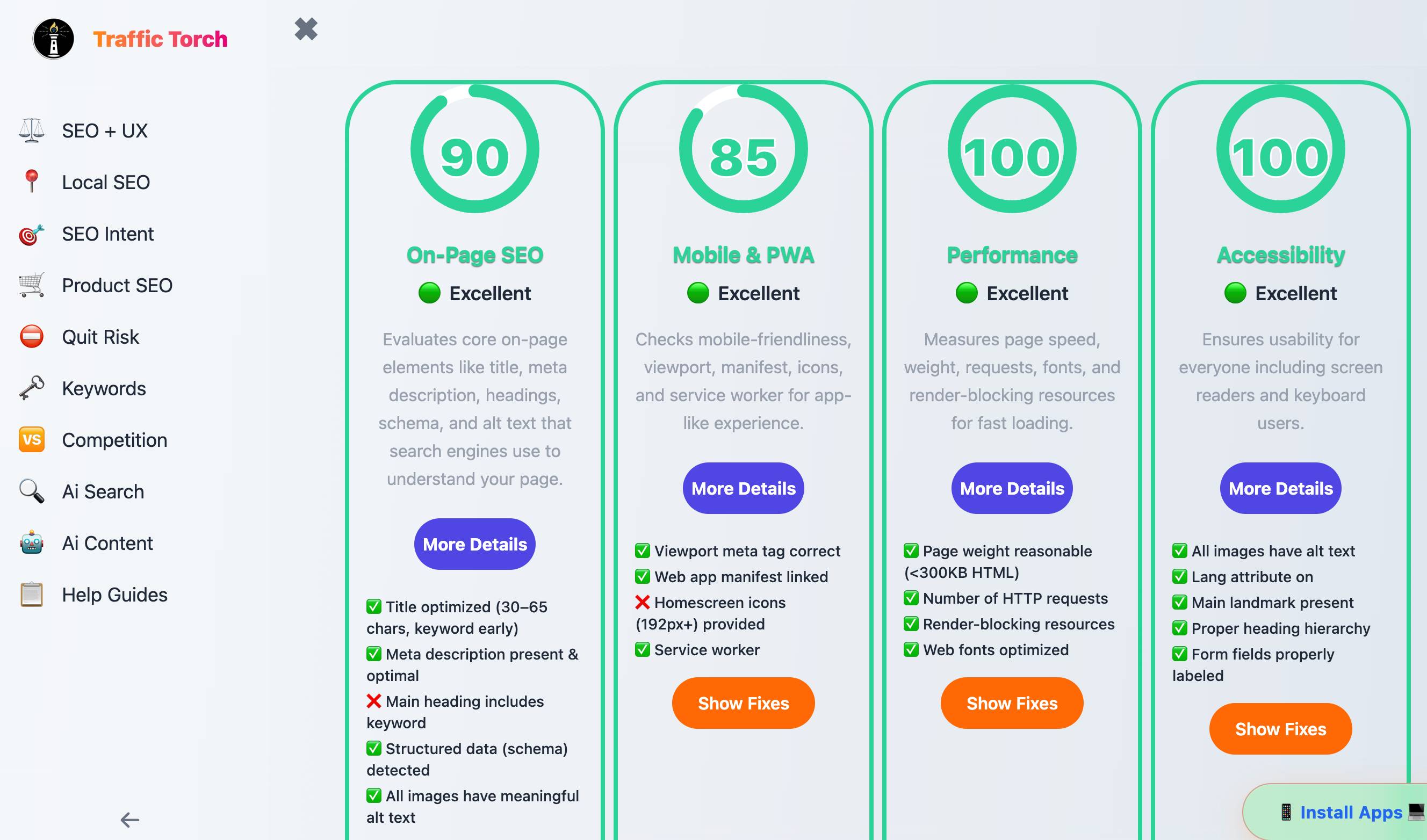 Traffic Torch - AI UX and SEO Toolkit screenshot 3