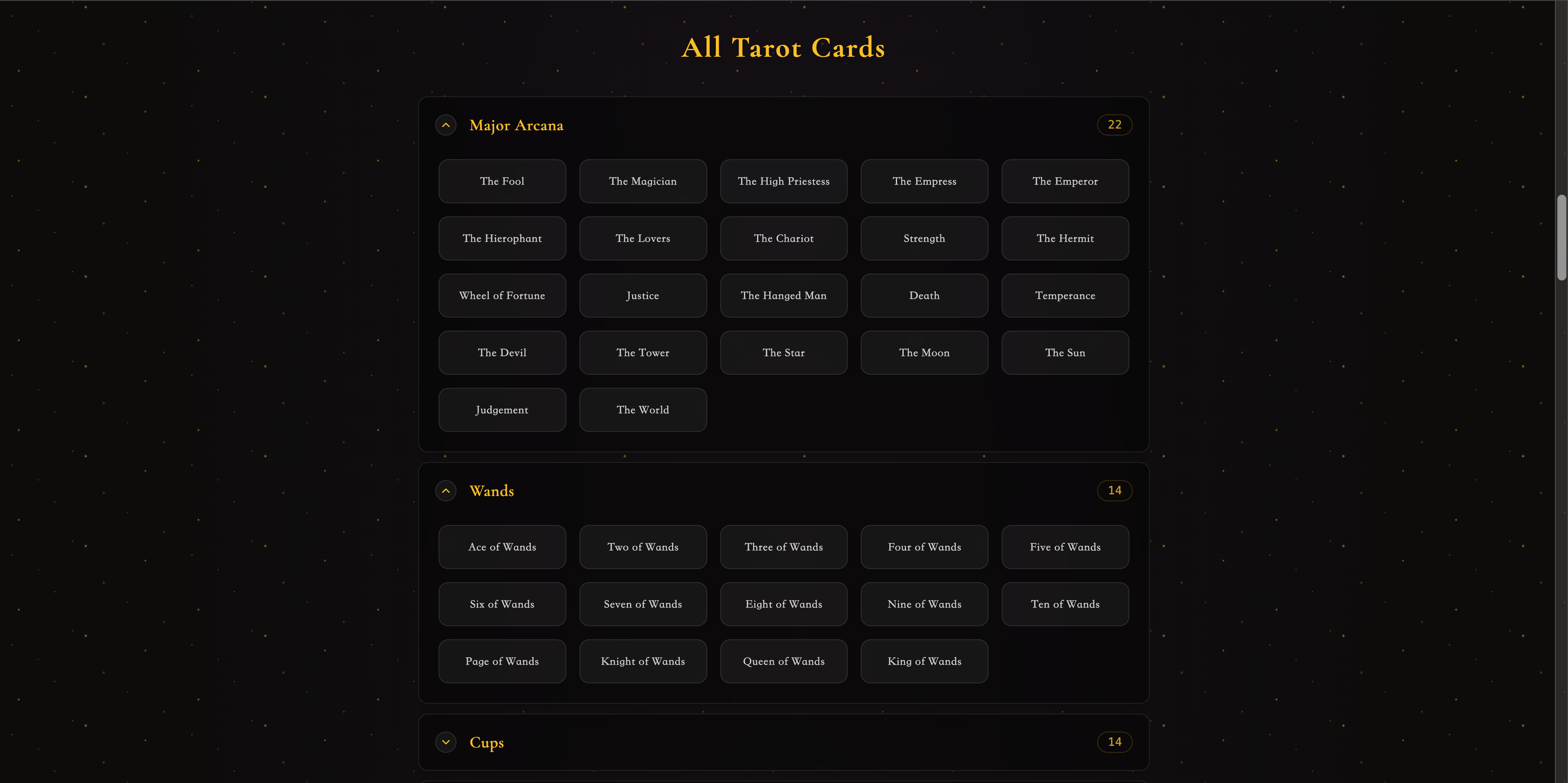 Random Tarot Card screenshot 2