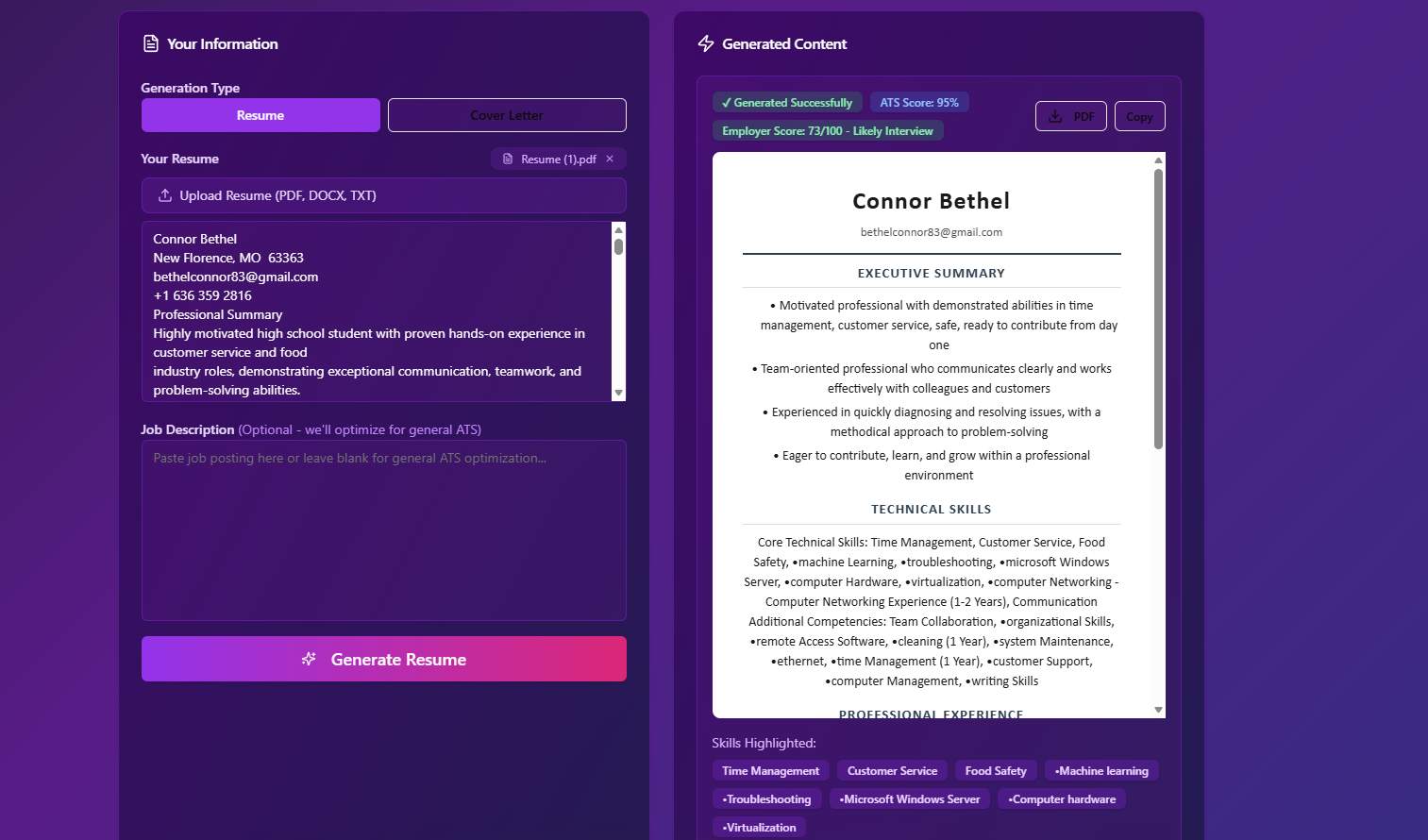 JobHustler screenshot 2