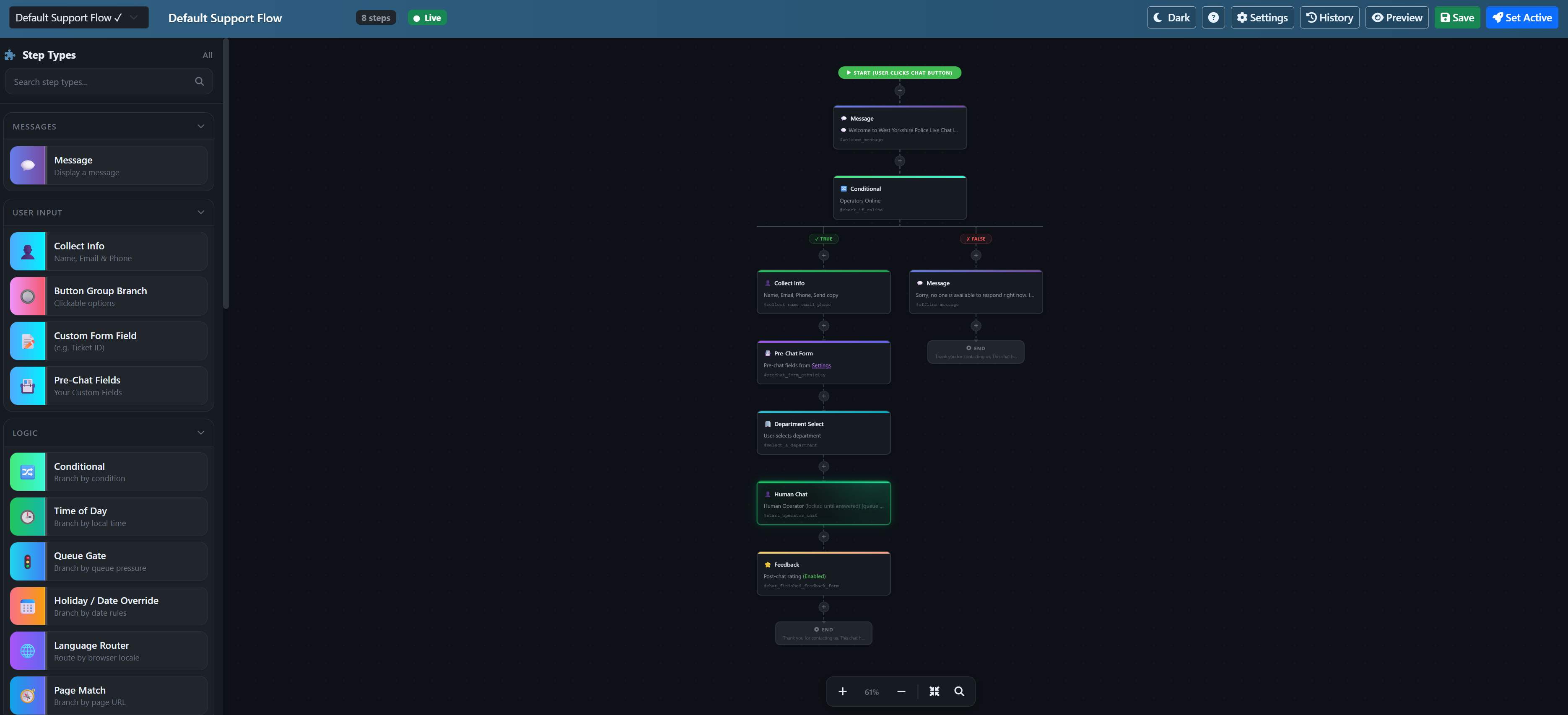 IMsupporting Hybrid Live Chat screenshot 1