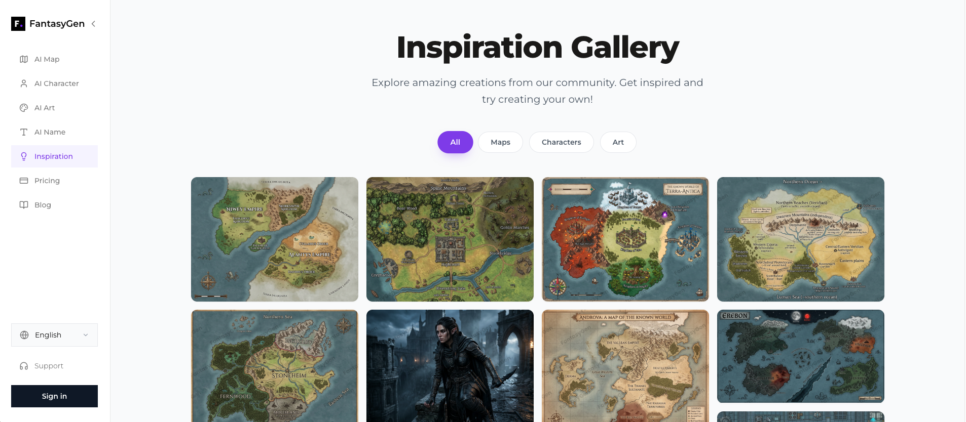 FantasyGen screenshot 2