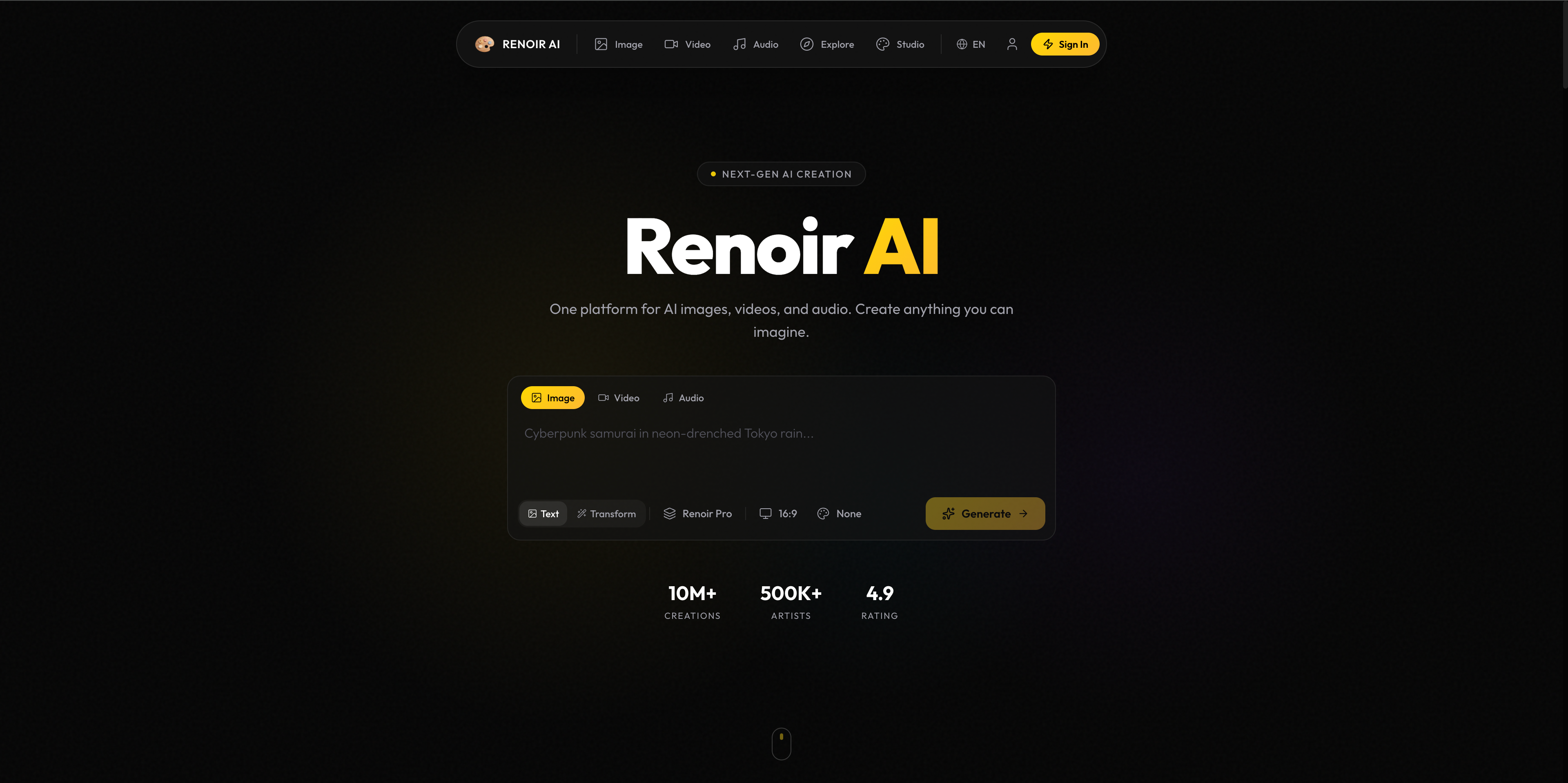 Renoir AI screenshot 1