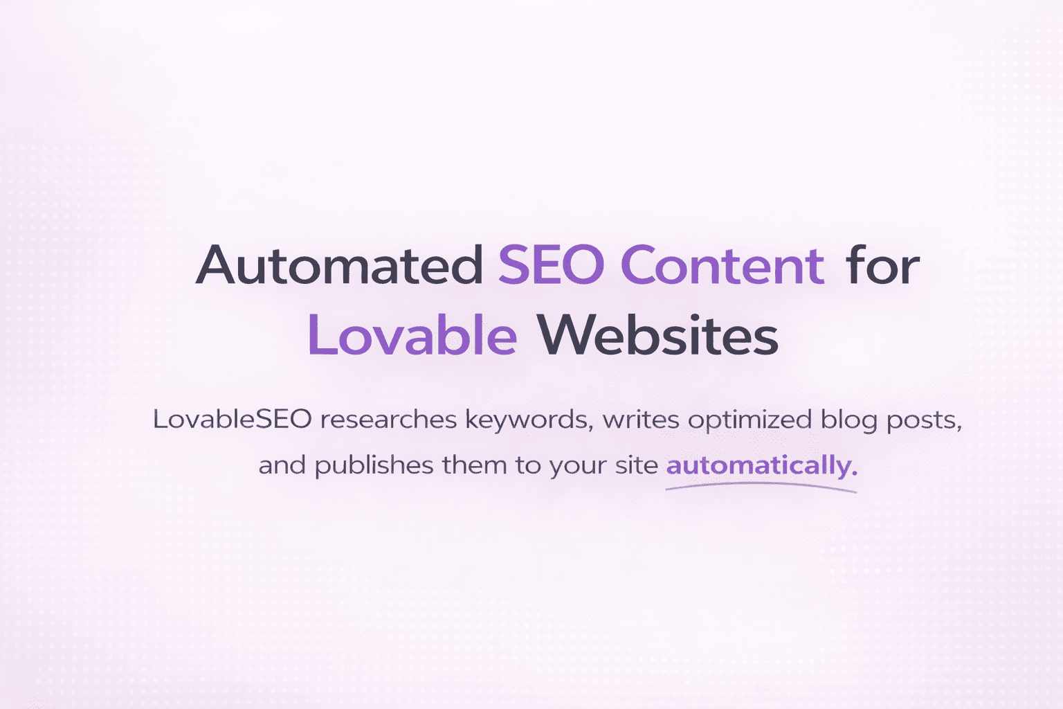 LovableSEO screenshot 2