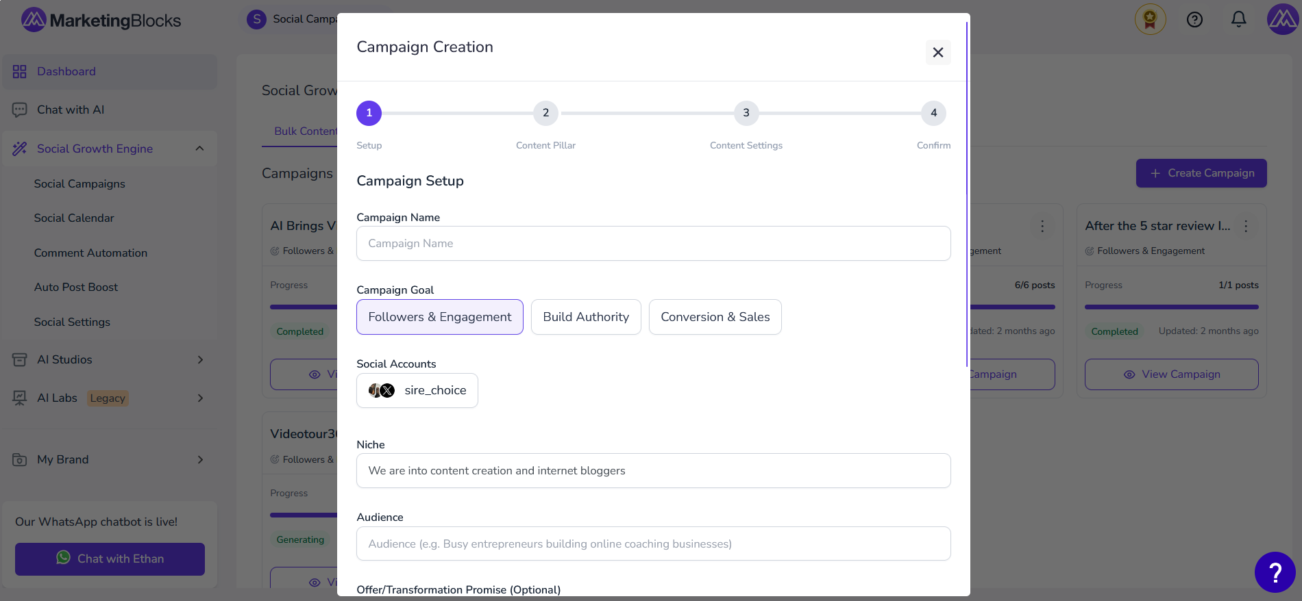 Marketingblocks screenshot 2