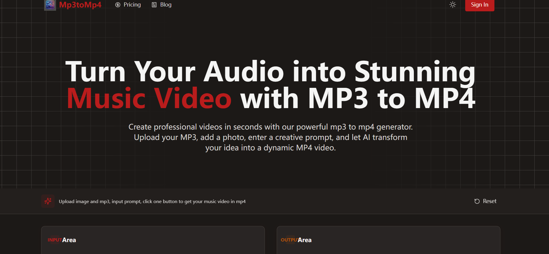 MP3 to MP4 AI screenshot 1