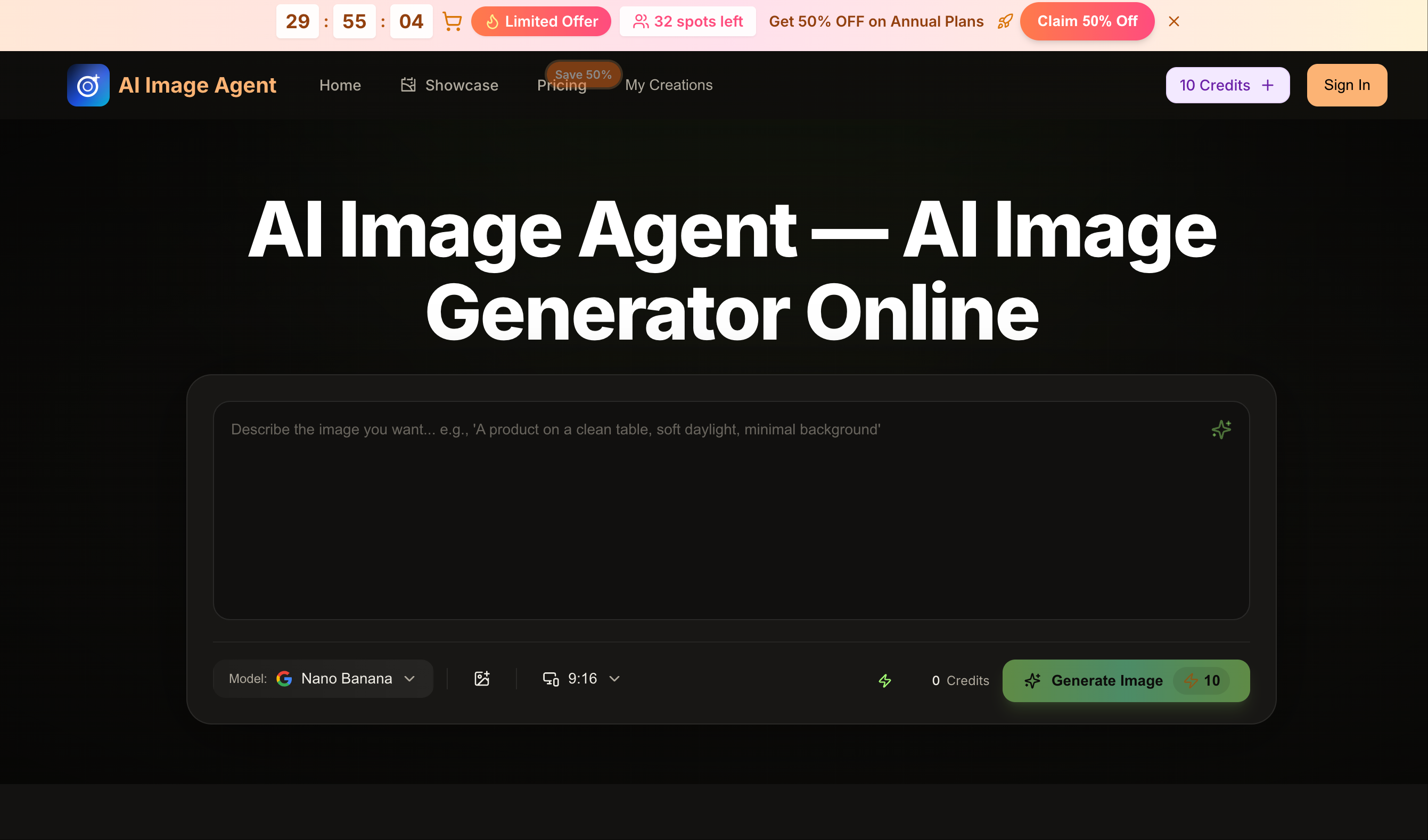 ai image agent screenshot 1