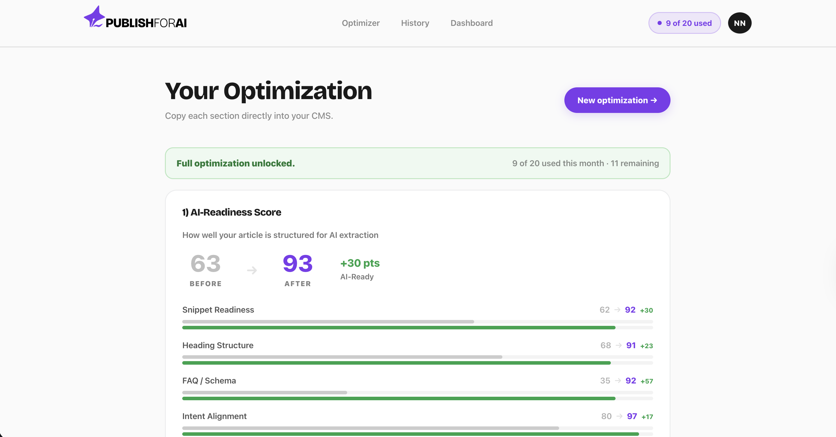 Publish for AI screenshot 1