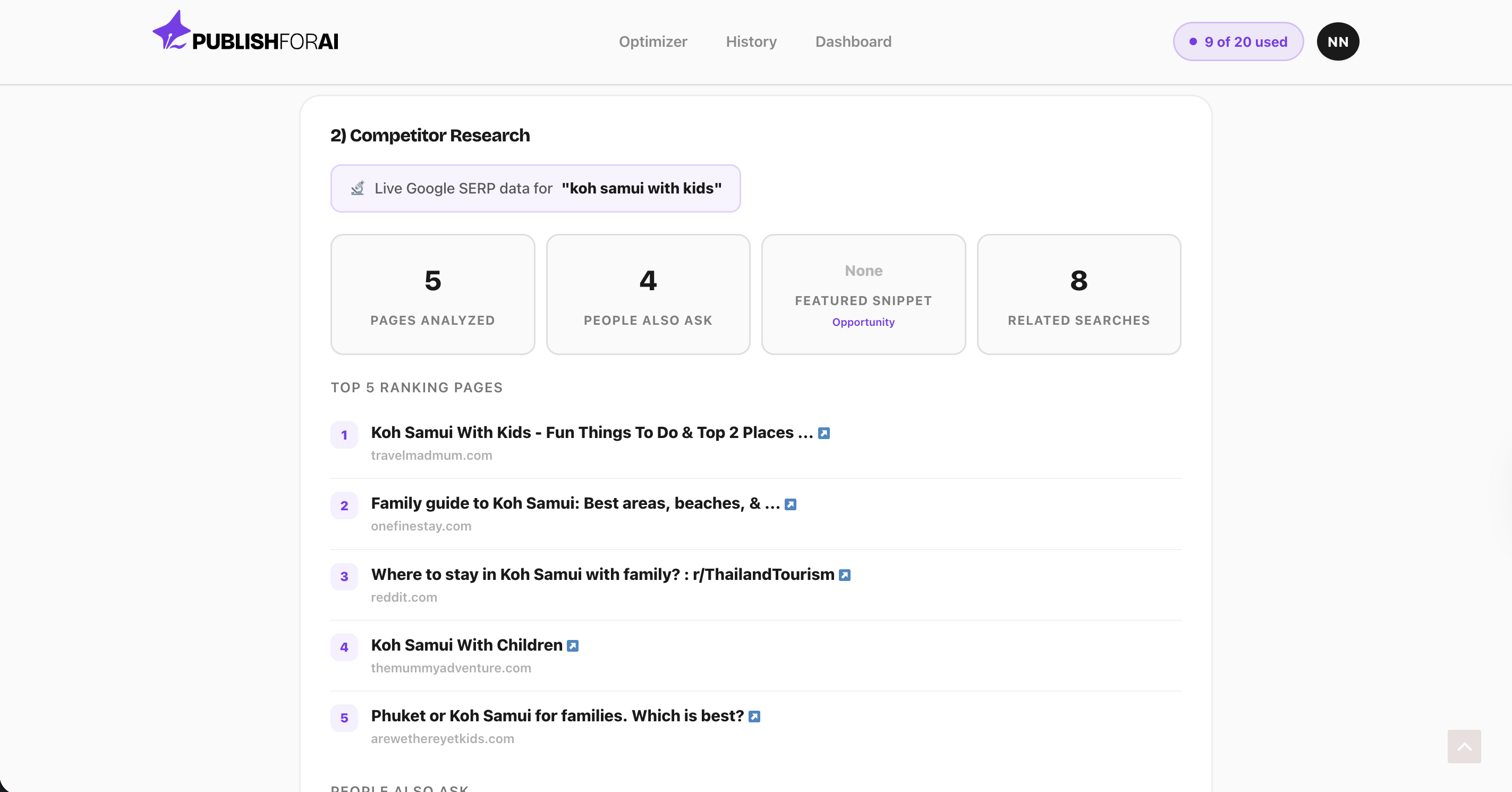 Publish for AI screenshot 2