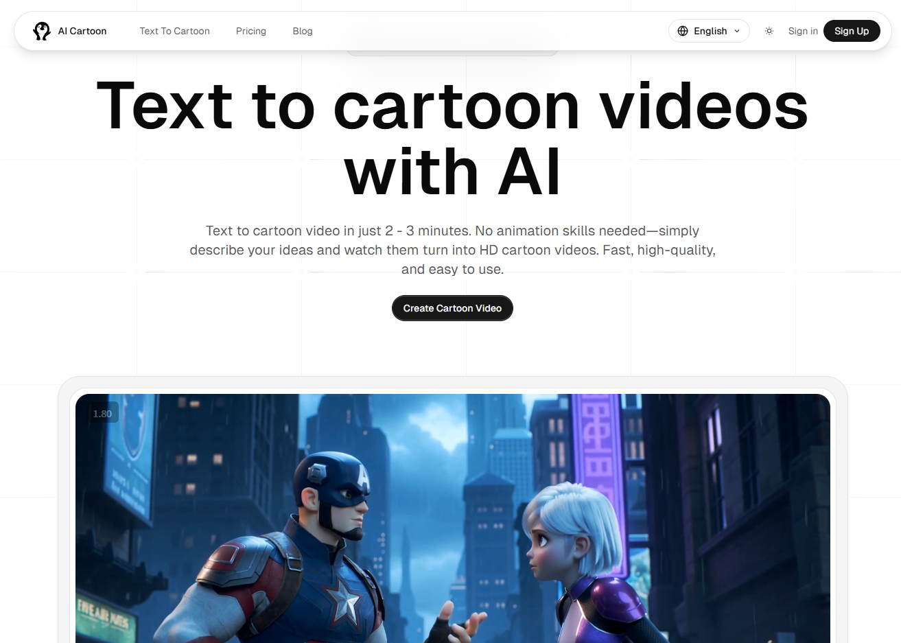 AI Cartoon Video Generator screenshot 1