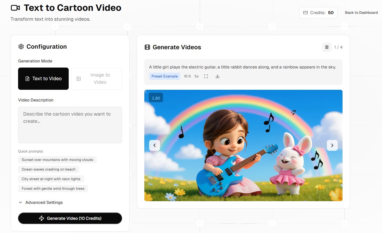 AI Cartoon Video Generator screenshot 2