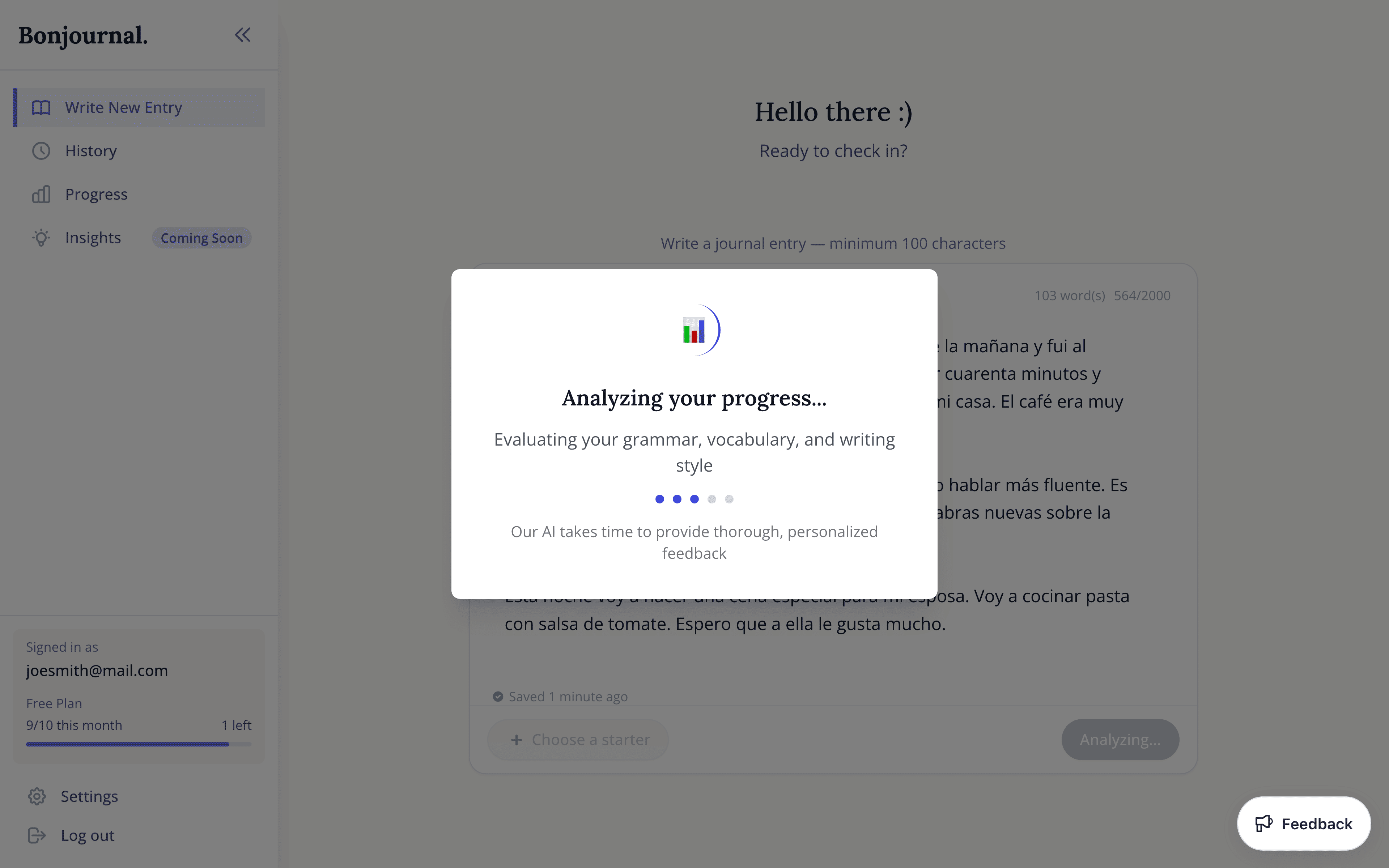 Bonjournal screenshot 5
