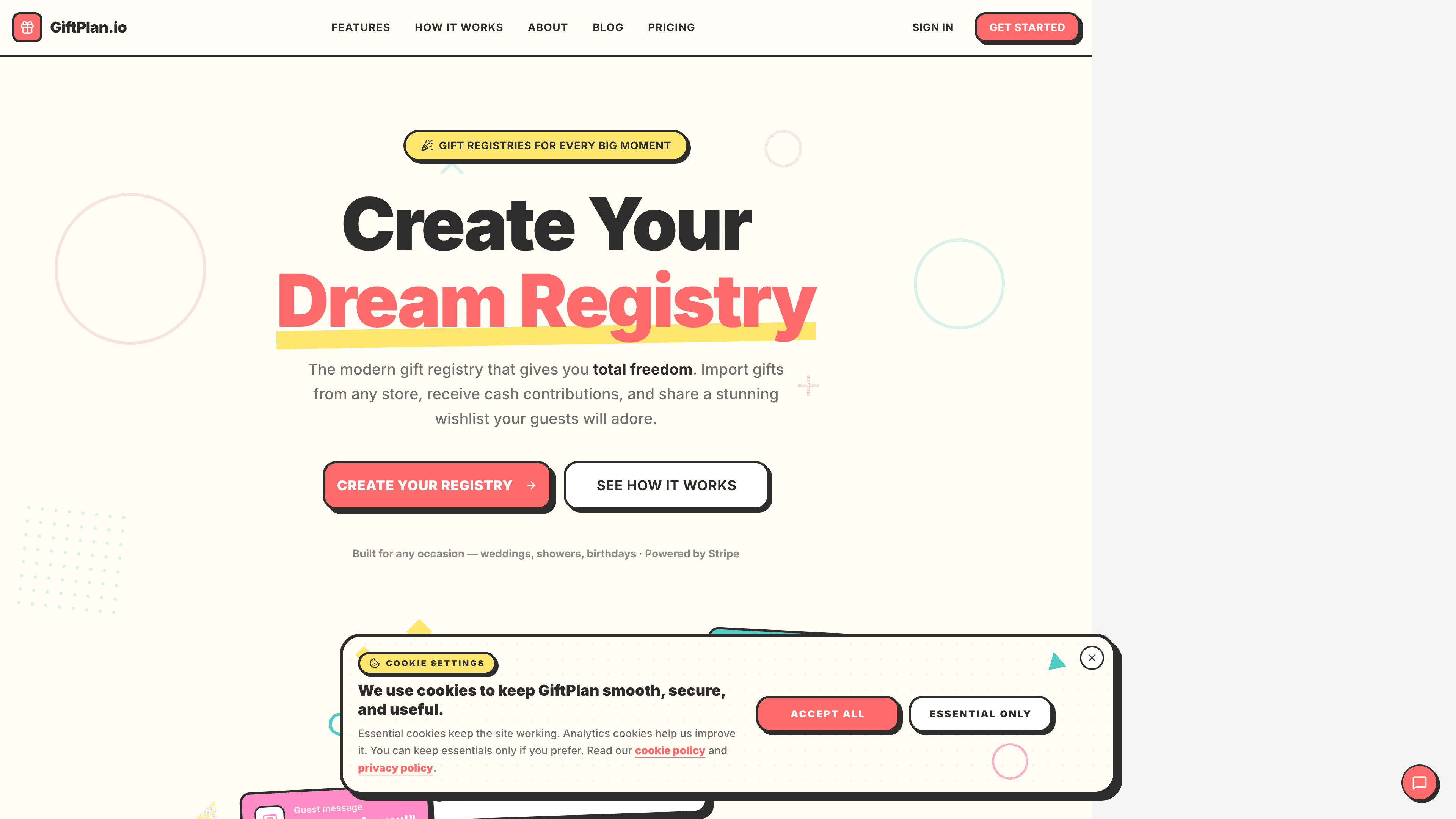 GiftPlan.io screenshot 1