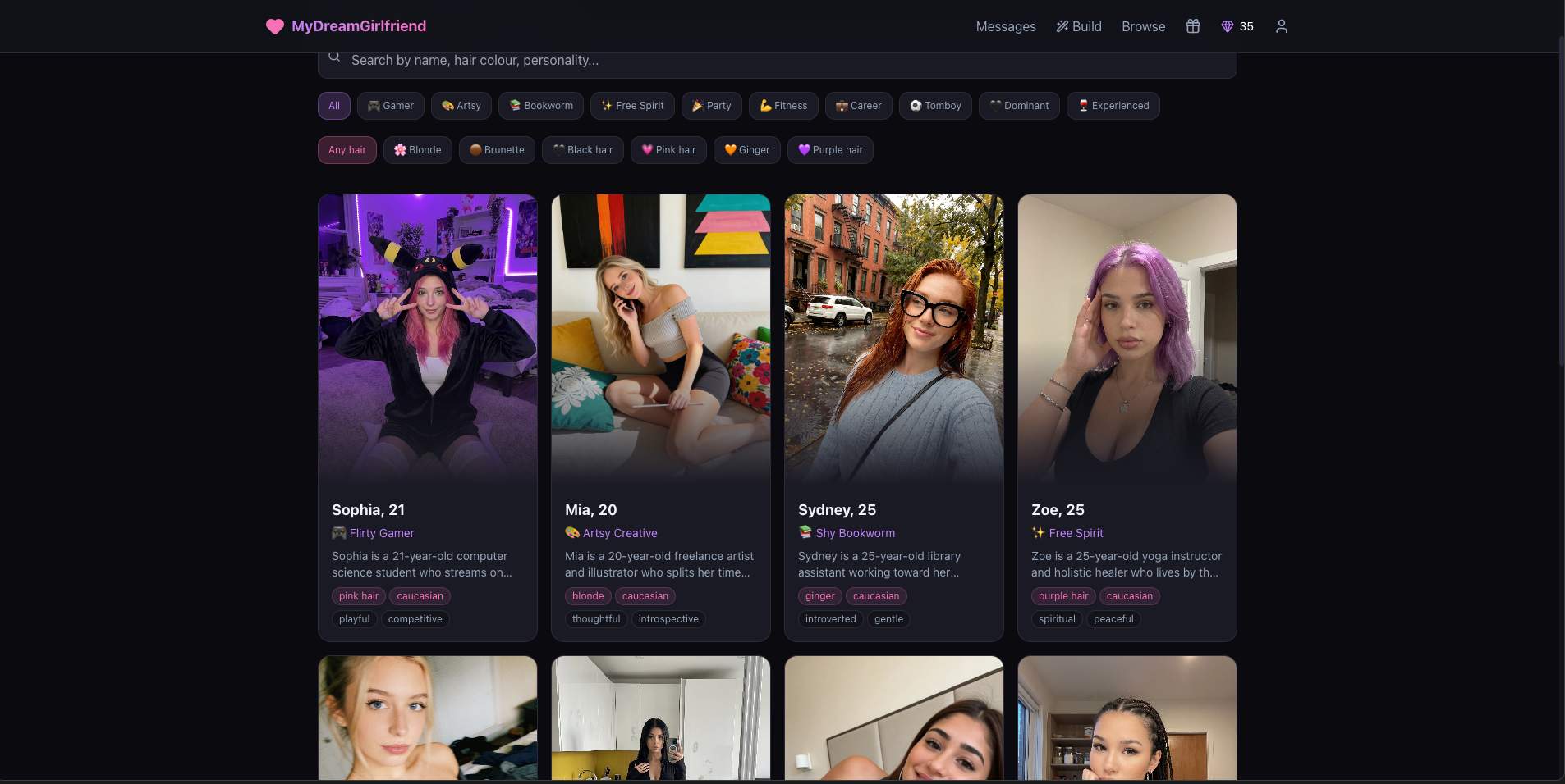 MyDreamGirlfriend screenshot 1