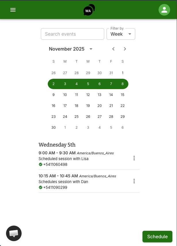 WA Reminders screenshot 1