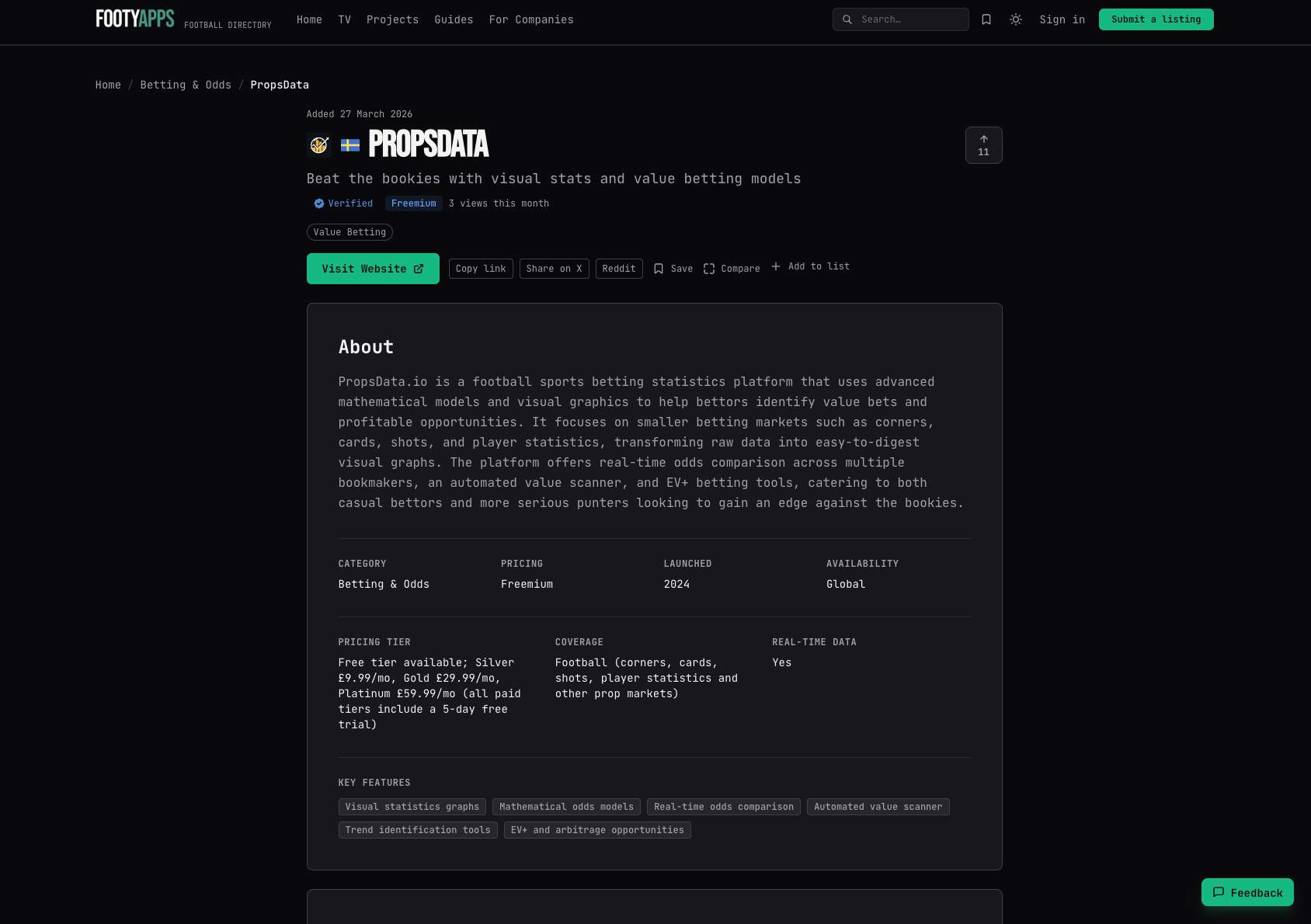 footyapps screenshot 1