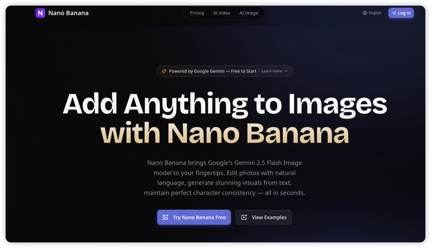 Nanobanana AI screenshot 1
