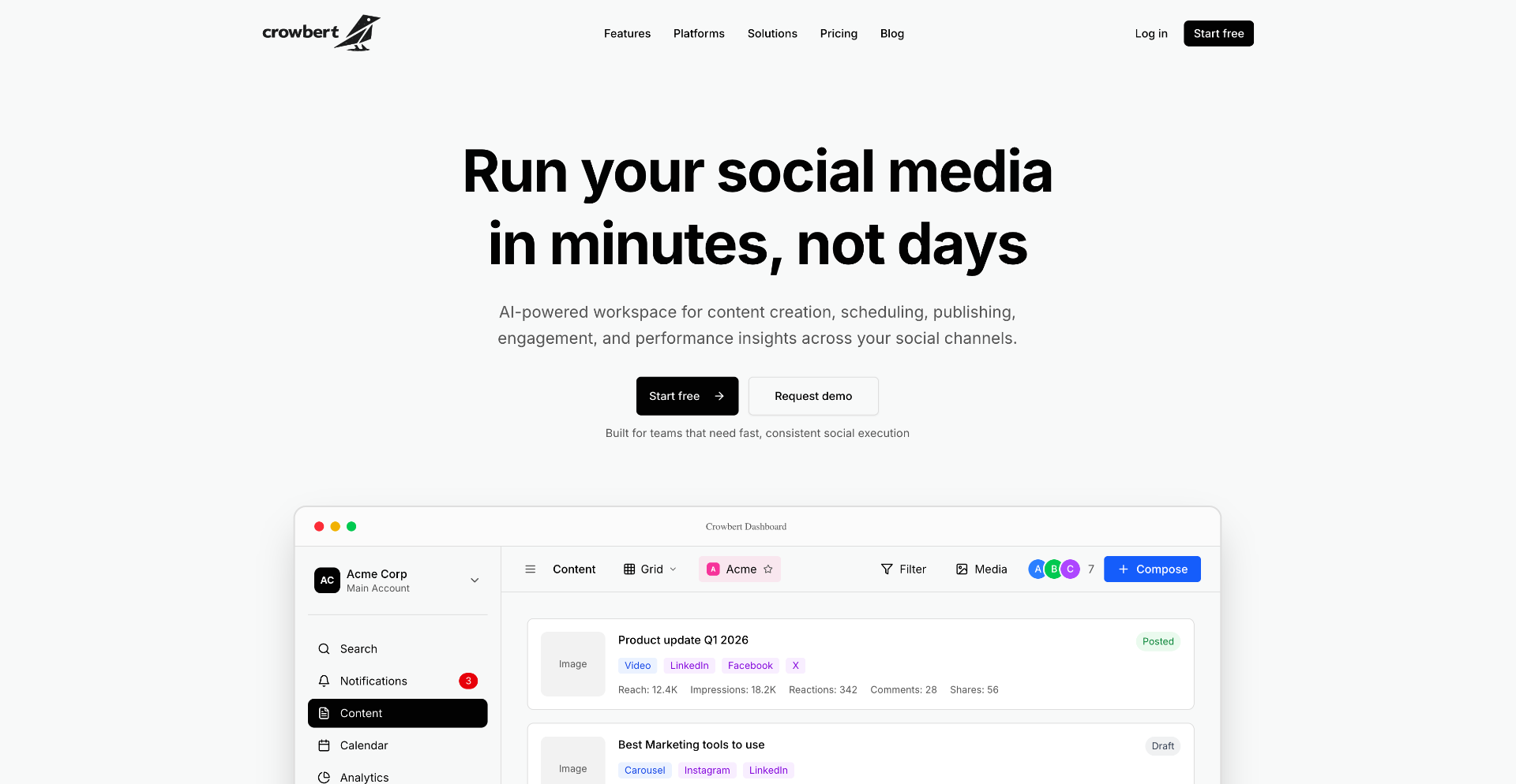 Crowbert screenshot 1