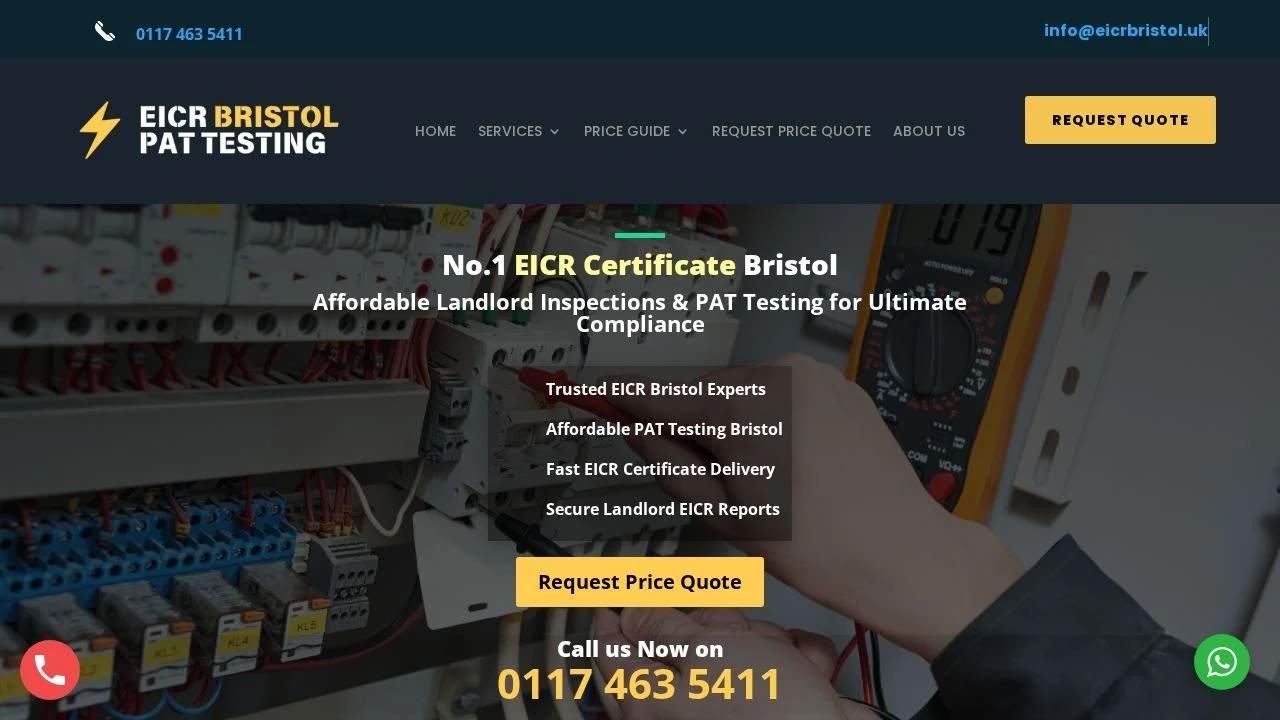 EICR Bristol screenshot 1