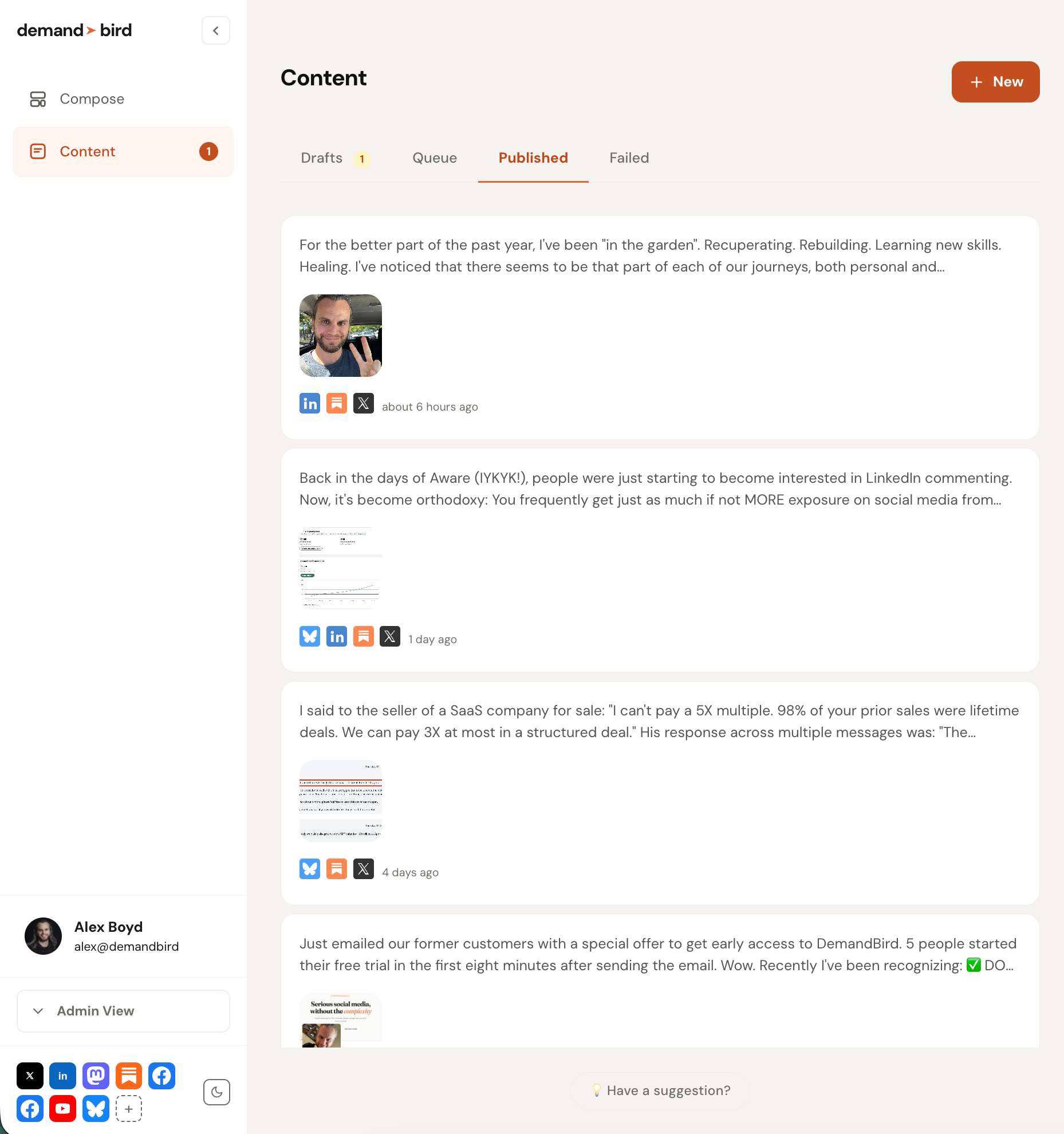 DemandBird screenshot 1