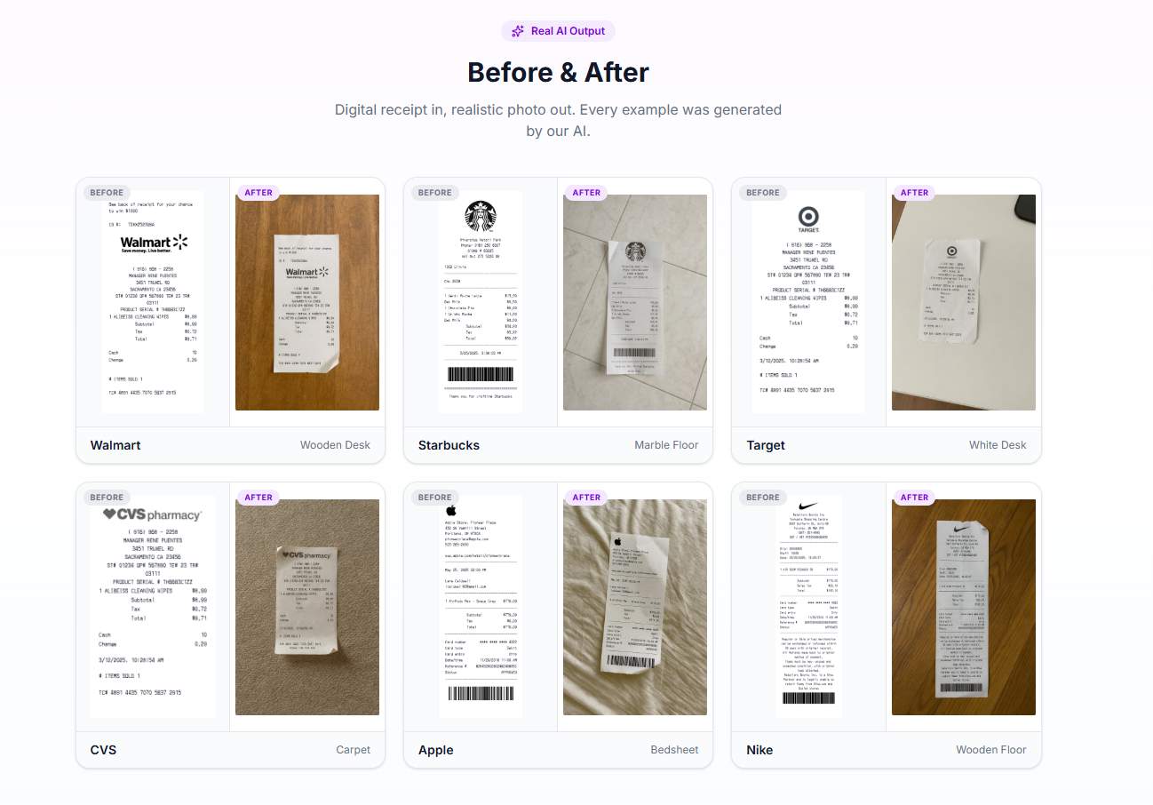 Receipt Generator screenshot 2