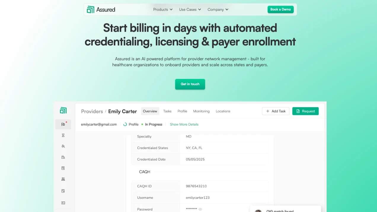 Assured screenshot 1