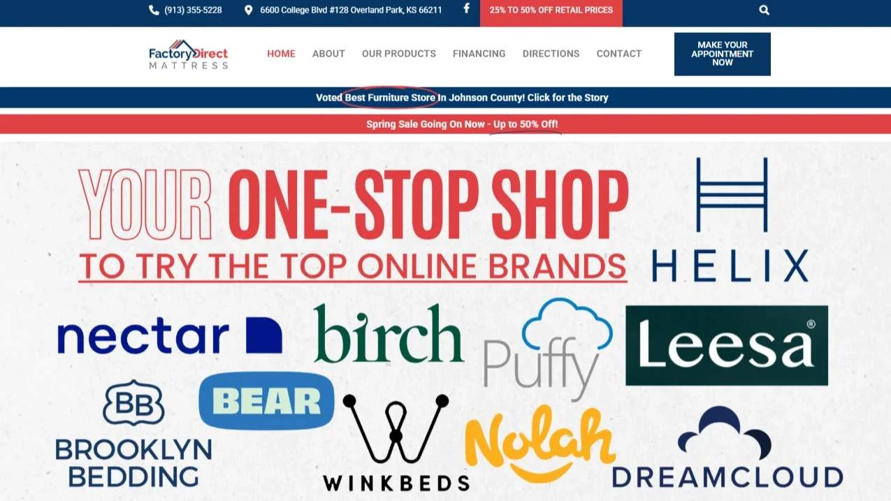 Factory Direct Mattress of OP screenshot 1