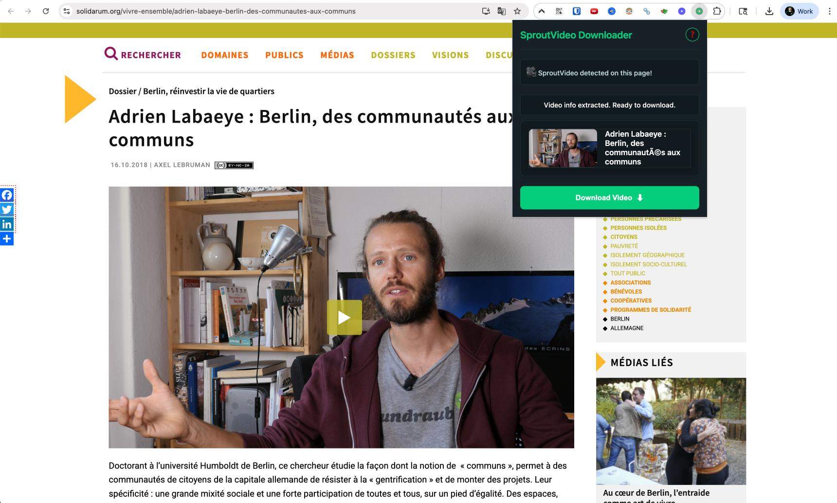 Sprout Video Downloader screenshot 1