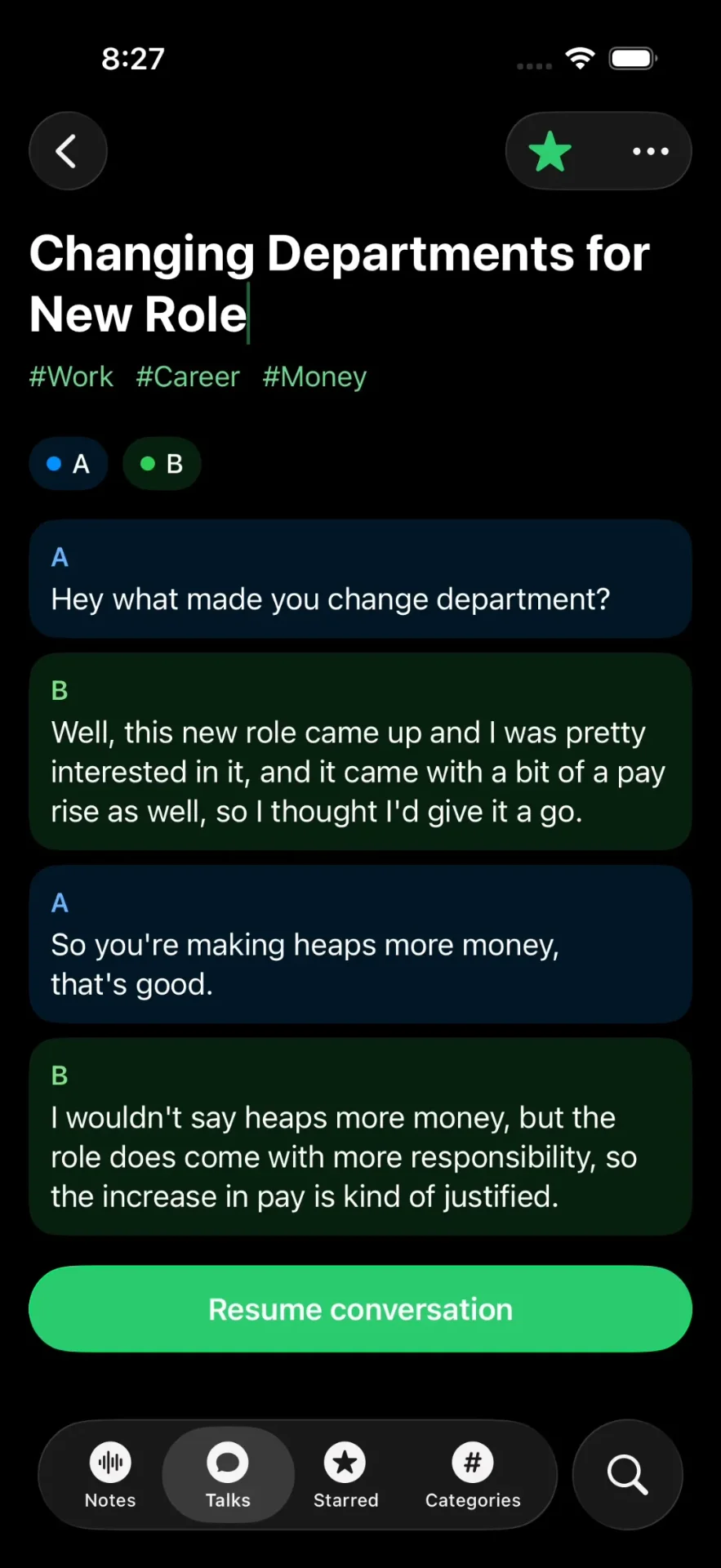 Talkdown screenshot 1